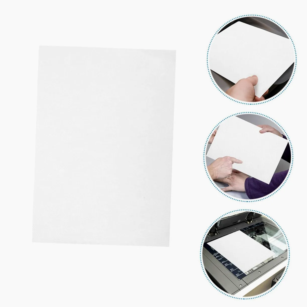 Etichette Autoadesive Stampabili A4 Lucide per Stampanti Laser a Getto D'inchiostro, 100 Fogli Resistenti Agli Strappi