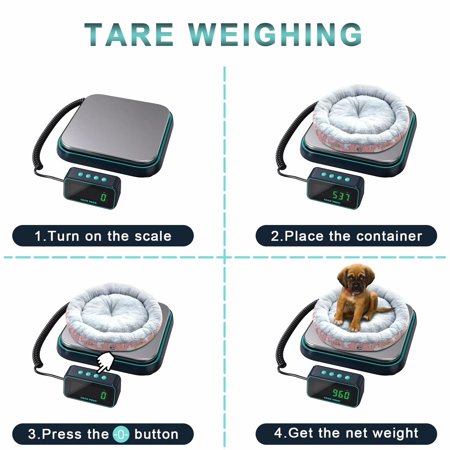 GRAM PRES Bilancia digitale per spedizioni, 39 kg/2,8 g, bilancia postale ad alta precisione per pacchi con display LCD Hold/Tare/separato, bilancia postale in acciaio inox, bilancia per pacchi