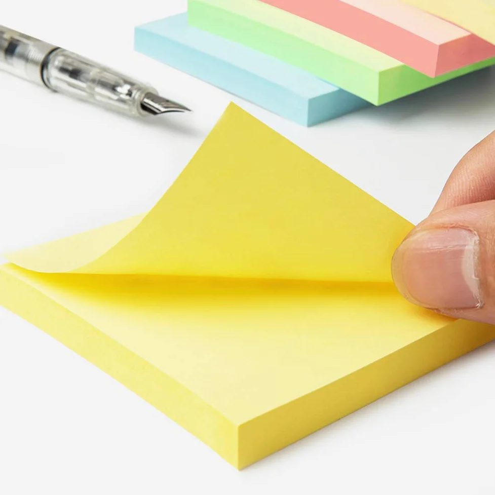 8 blocchetti di foglietti adesivi pop-up, 3 x 3 ricariche di colori pastello, autoadesivi, super adesivi, confezione di grande valore