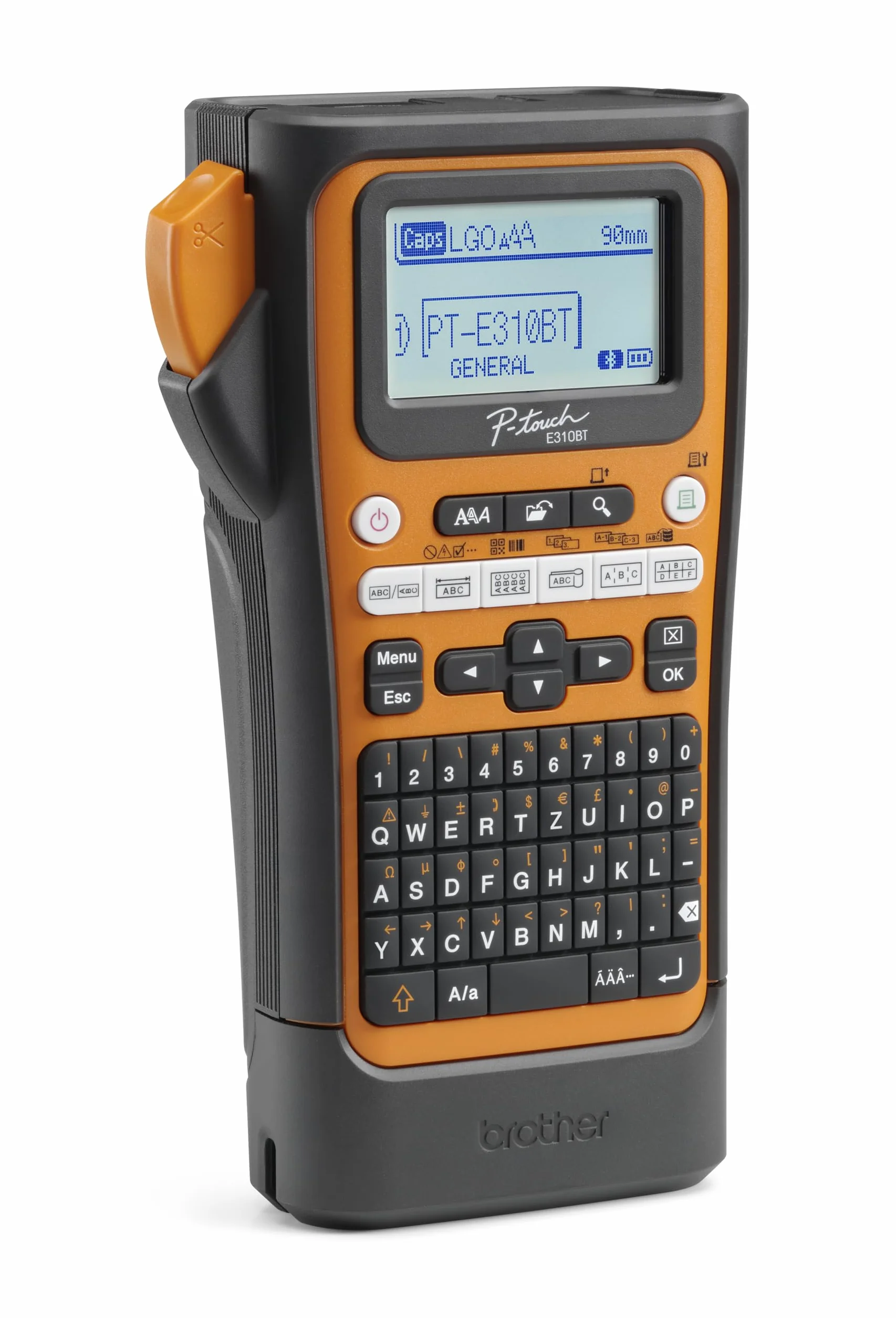 Brother P-Touch E310BTVP - Etichettatrice professionale per nastri TZE larghi 18 mm e tubi termoretraibili HSE larghi 11,2 mm, stampa a trasferimento termico