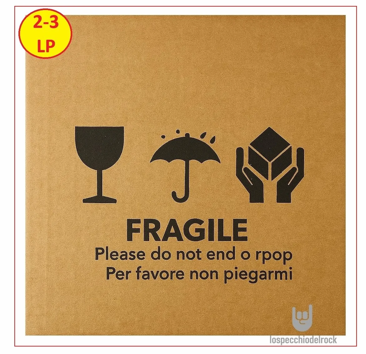 30 SCATOLE CARTONE RIGIGO KRAFT - PER SPEDIRE 1-3 DISCHI VINILI LP 33 Giri (12 Pollici)