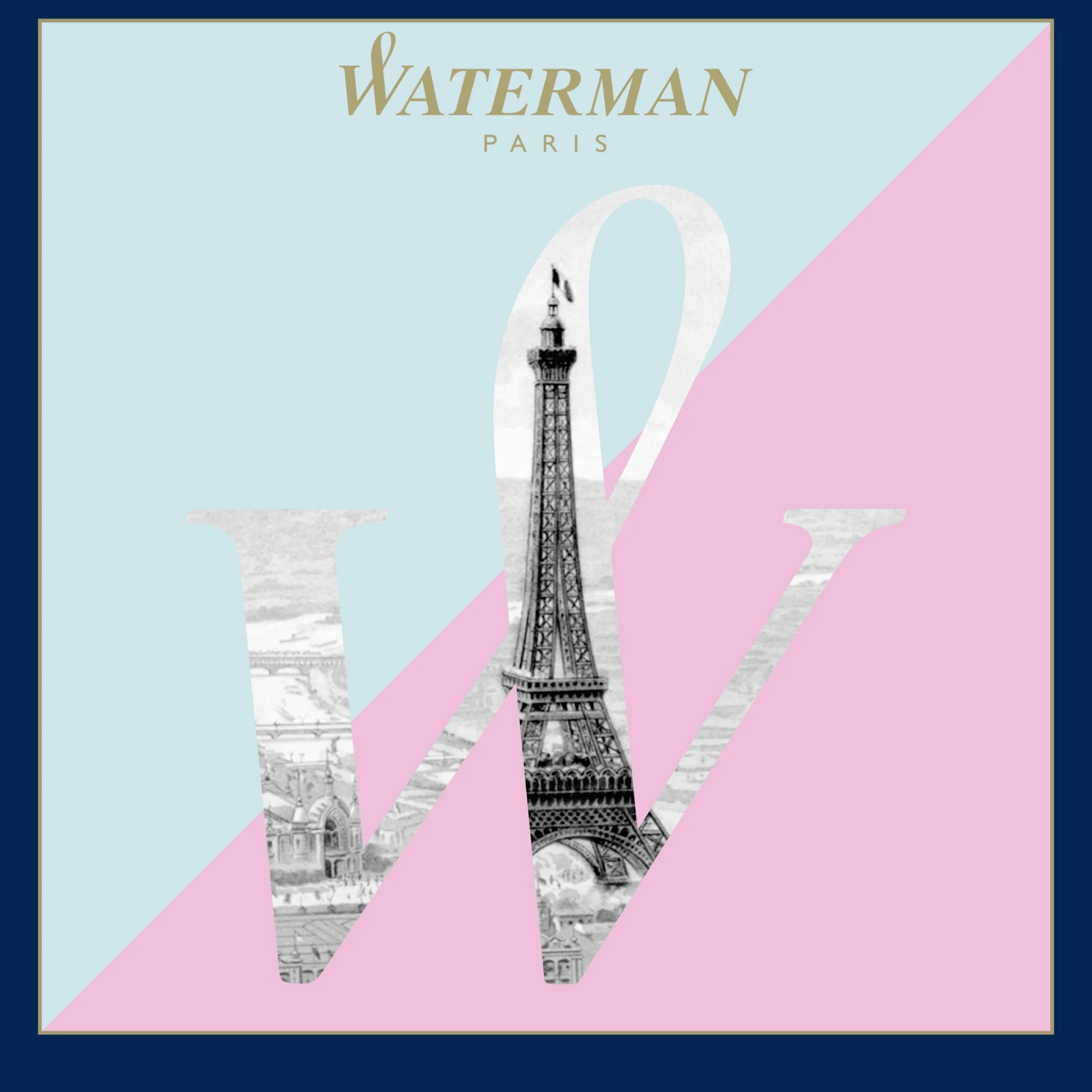 Waterman Allure Penna Stilografica Acciaio Inossidabile Punta Fine Inchiostro Blu