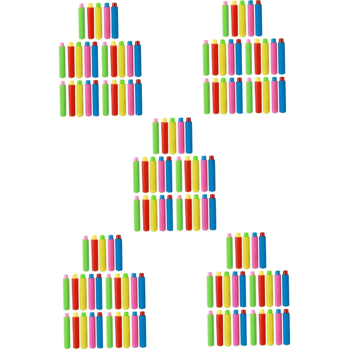Housoutil 5 Set Portagesso Colorati Regolabili Per Insegnanti Clip Per Gessetti Per Scuola Ufficio E Casa Facile Usare E Pulito Materiale Resistente 25 Pezzi*5