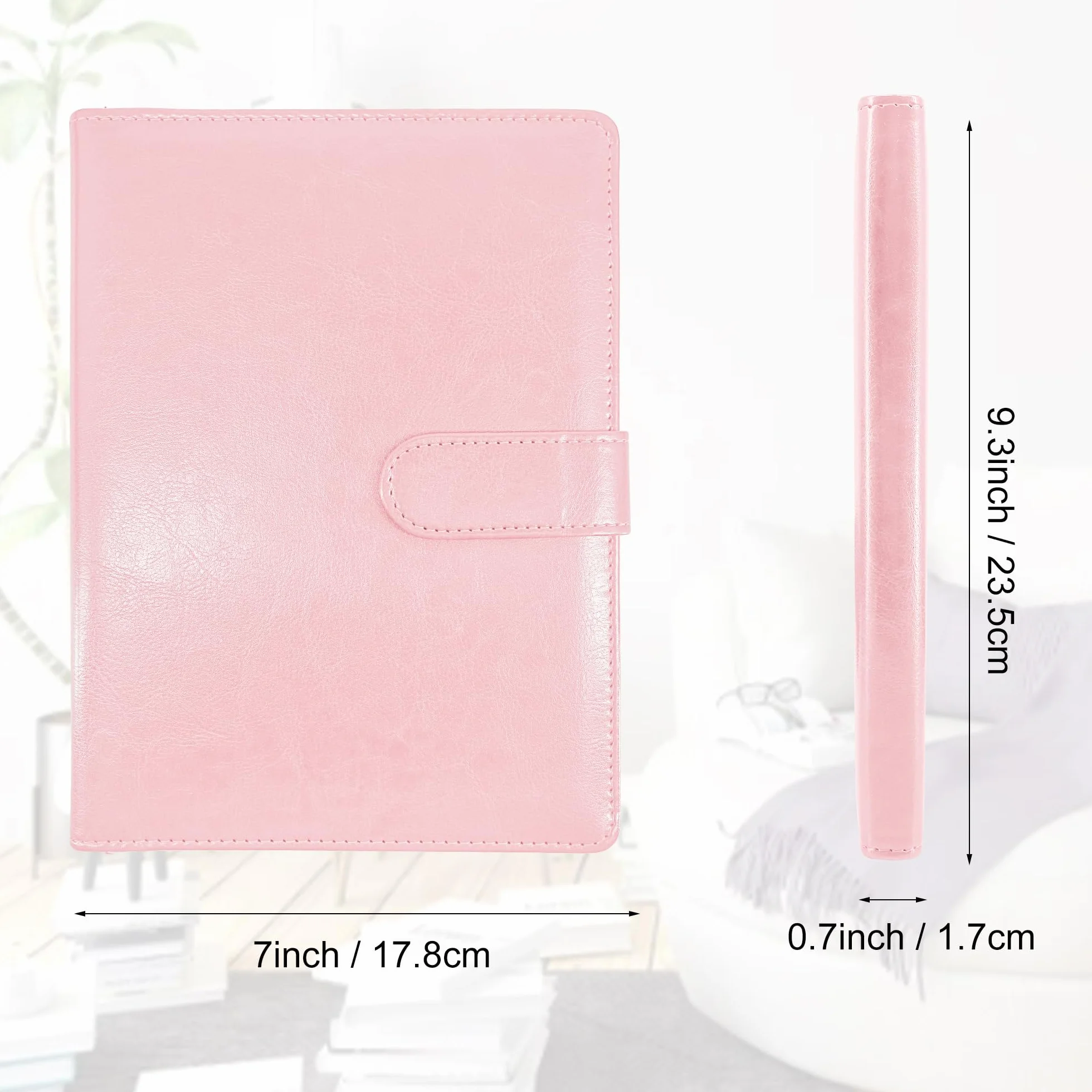 GraduatePro Cartella Portadocumenti A5 Pelle Cerniera Chiusura magnetica Unisex Ufficio Conferenza Organizzatore Quaderno Rosa