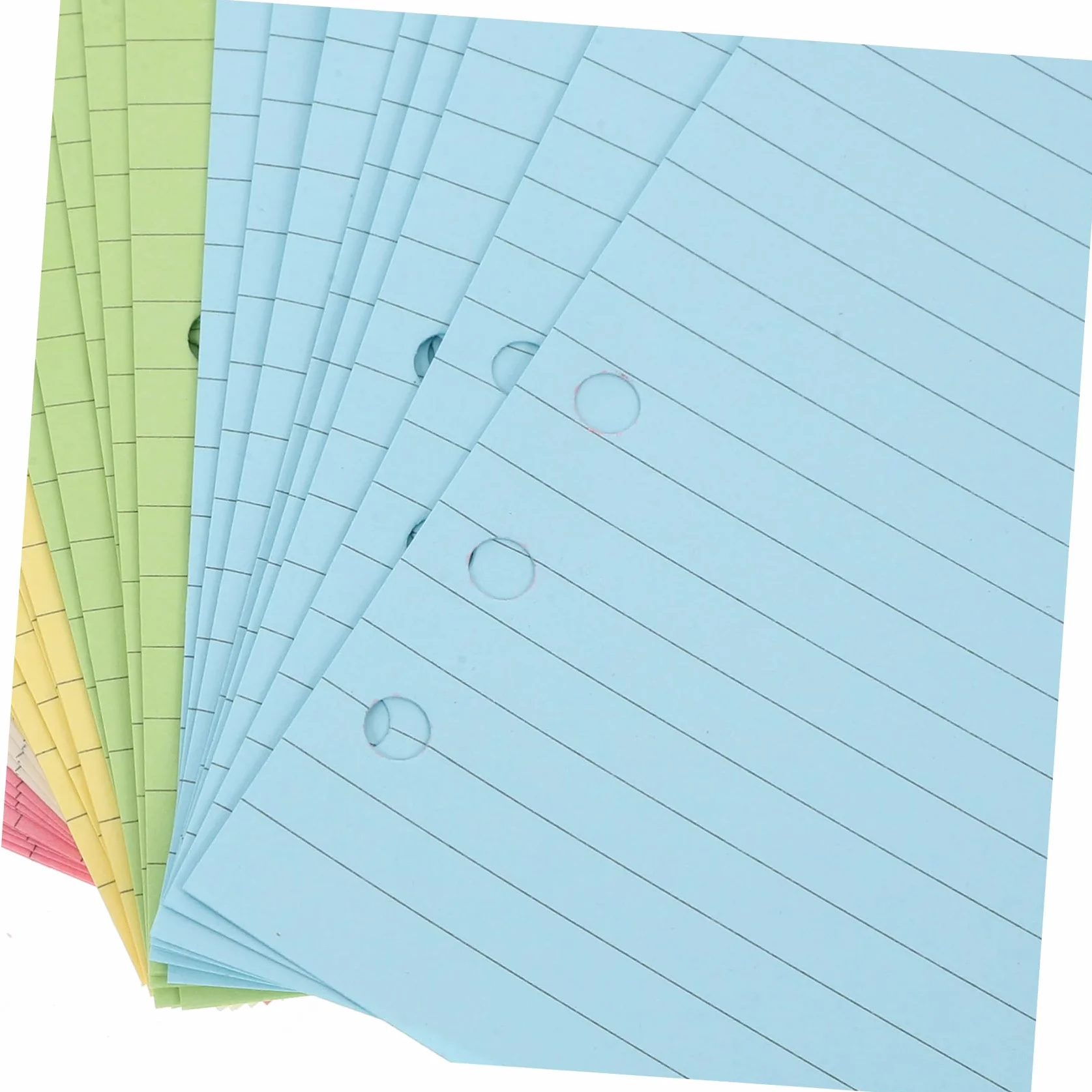 Homoyoyo Set da 2 Confezioni Carta per Planner a 6 Anelli Pagine Staccabili per Scuola e Casa