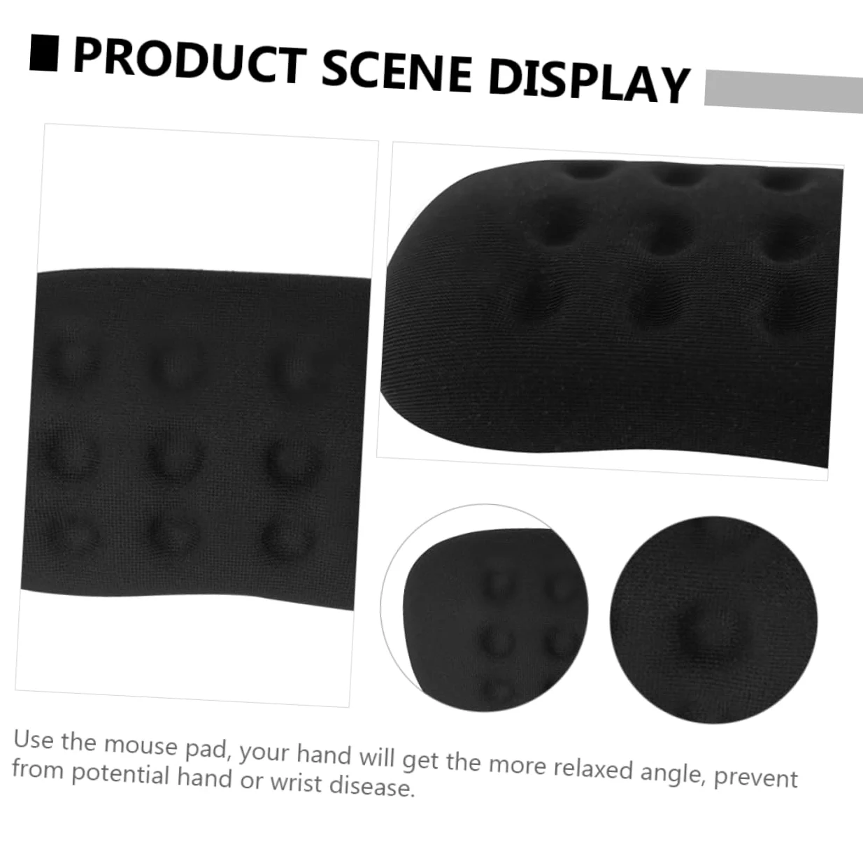 Angoily 3 Pezzi Tappetino Ergonomico per Poggiapolsi per Memory Foam con per Ufficio Comfort per Lavoratori e Gamer Antiscivolo e Resistente