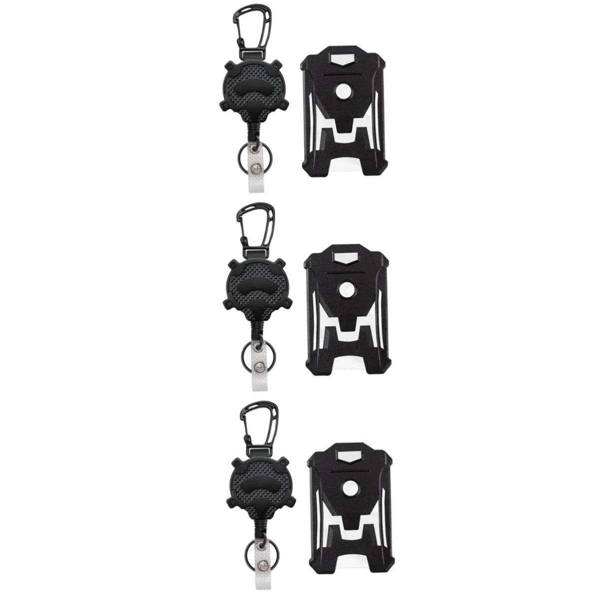 3sets Badge Retrattile Con Clip Custodia Per Documenti Id Compatibile Con e Resistente Protegge Danneggiamenti e