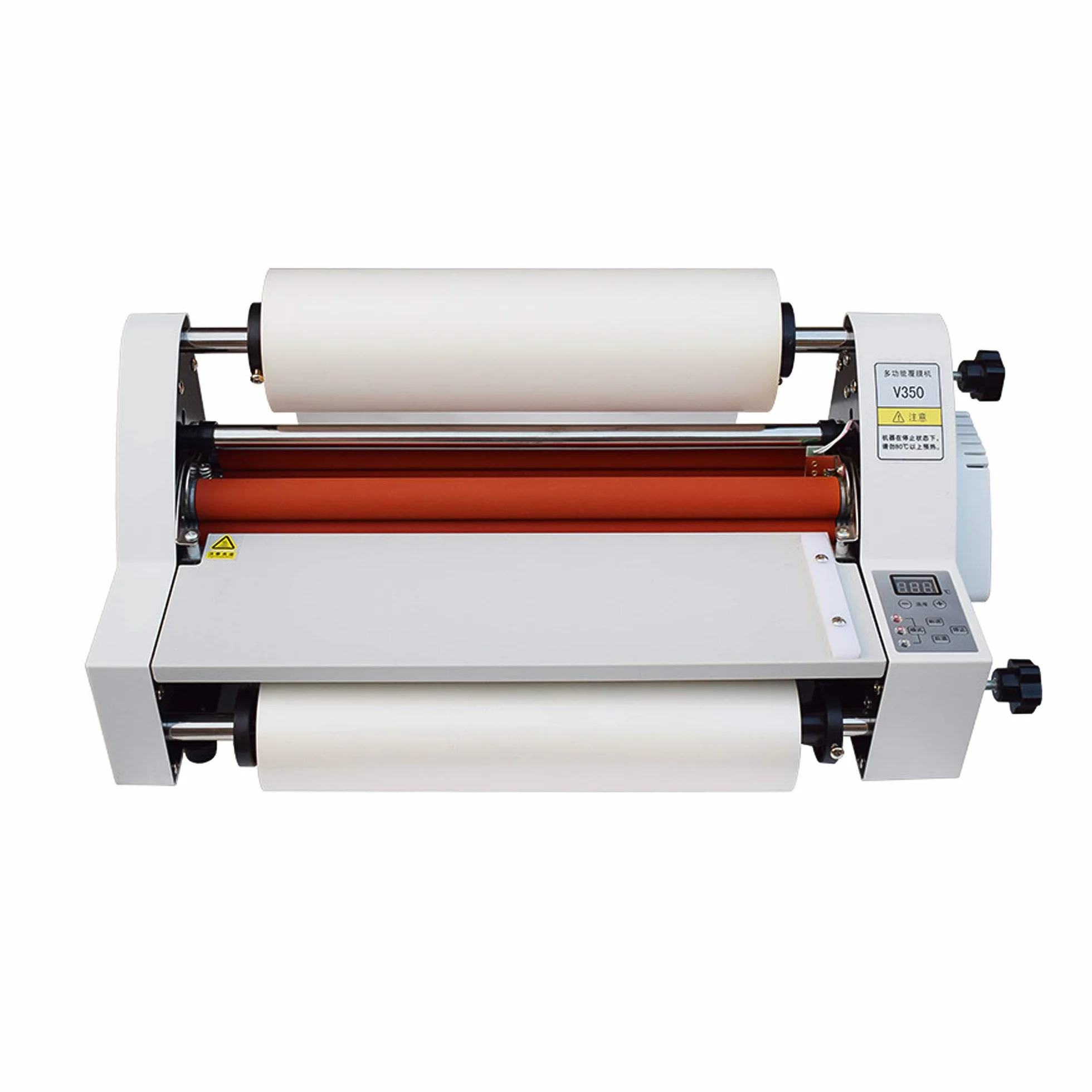 Laminatrice di riempimento a freddo a caldo, macchina di laminazione termica su un lato e su due lati con controllo della temperatura per documenti, foto, schede Max. Larghezza 35 cm