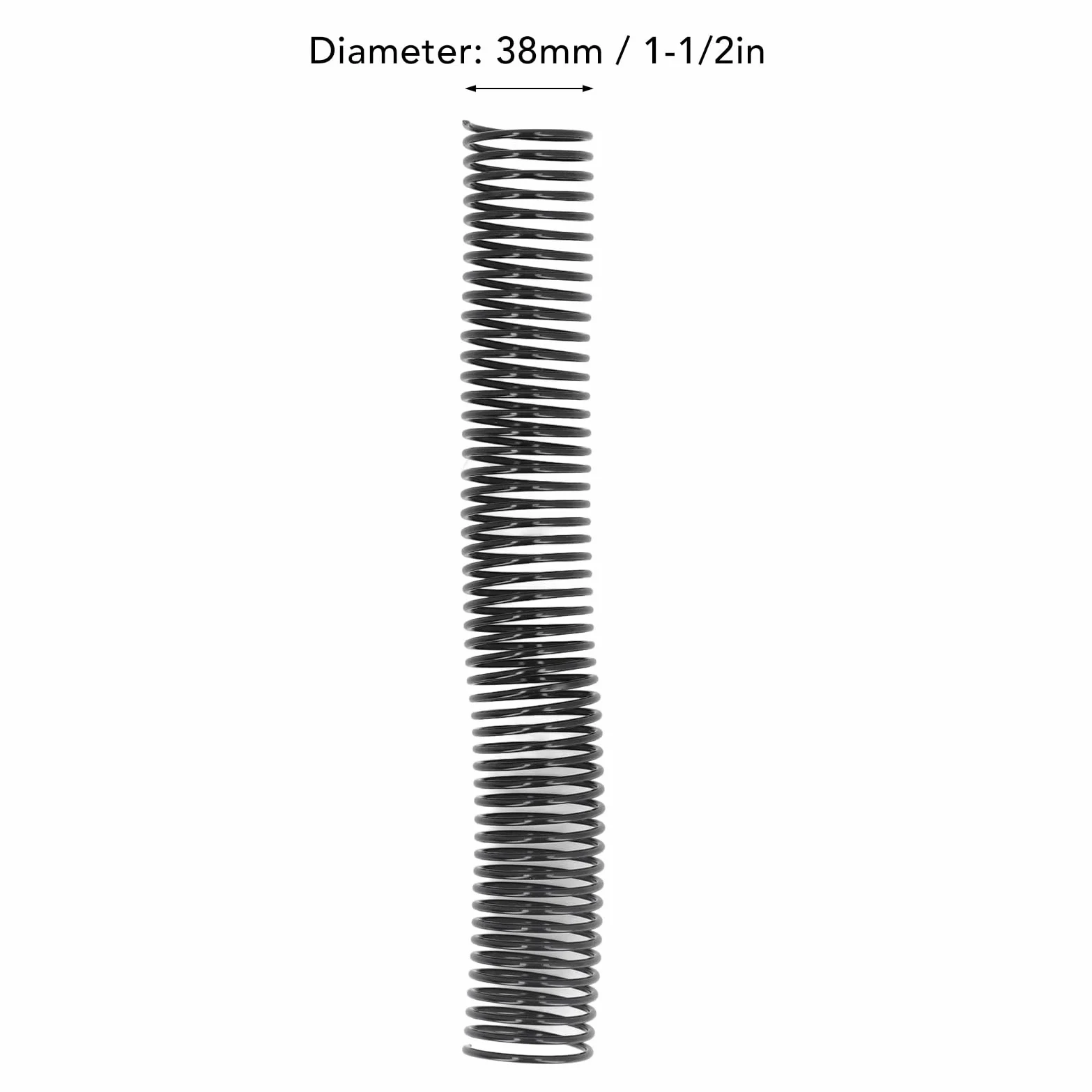 Bobina di rilegatura a spirale da 18 pezzi, diametro 38 mm, 48 anelli, passo 4:1, capacità di 310 fogli, dorso di rilegatura a spirale per carta A4