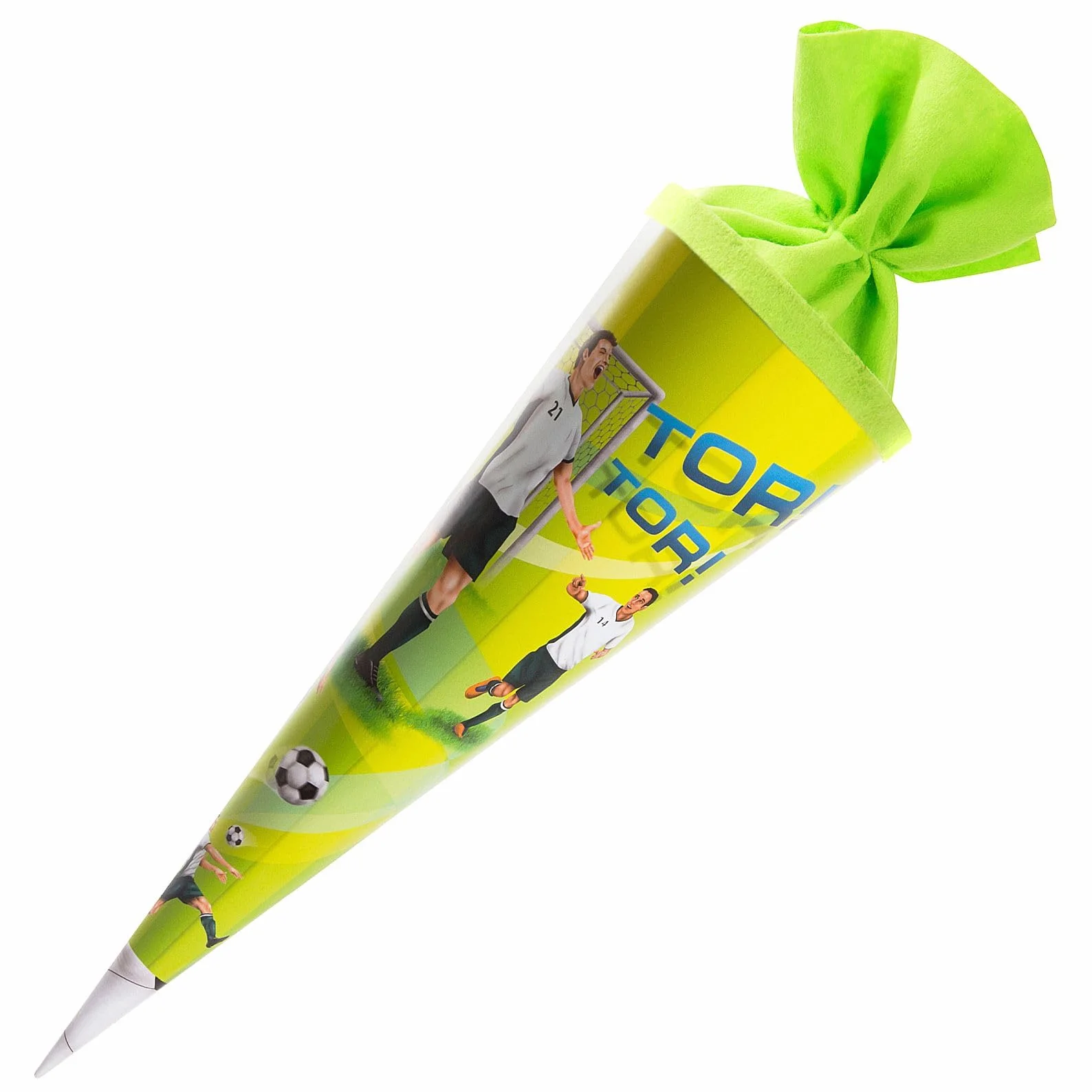 Goldbuch Sacchetto per Fratelli Motivo Calcio Scatola Laccata Confezione Regalo Feltro Verde Lunghezza 35 cm