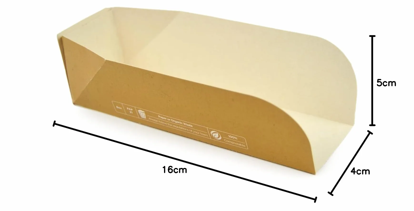 PORTA HOT DOG AVANA IDEALE PER ASPORTO HOT DOG PATATINE E FRITTI PER STREET FOOD E TAKE AWAY