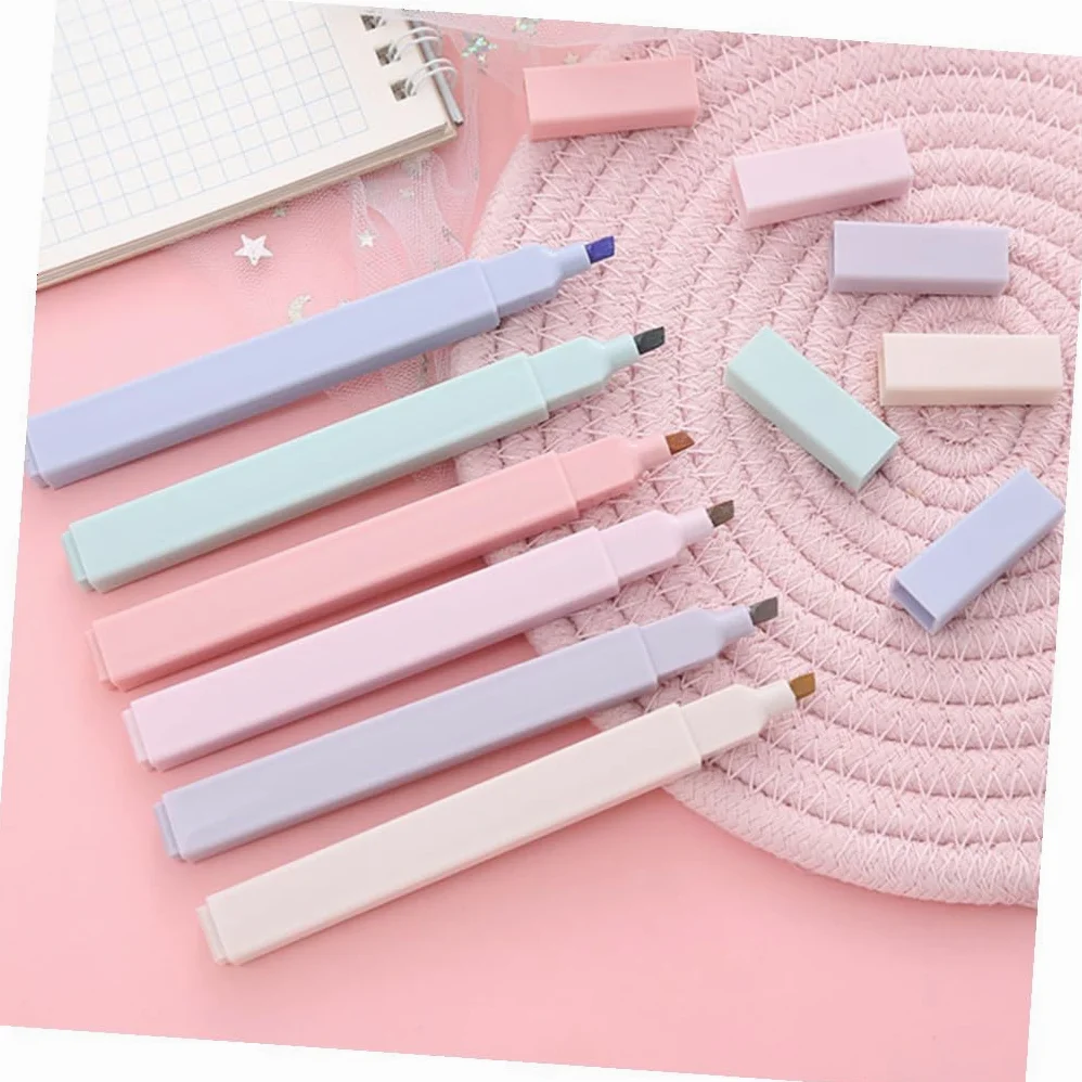 EXCEART 36pezzi Evidenziatori Plastici Colorati Per Studio e Scrapbooking Pennarelli Per Segnare Libri Documenti e Appunti Per Studenti e Insegnanti
