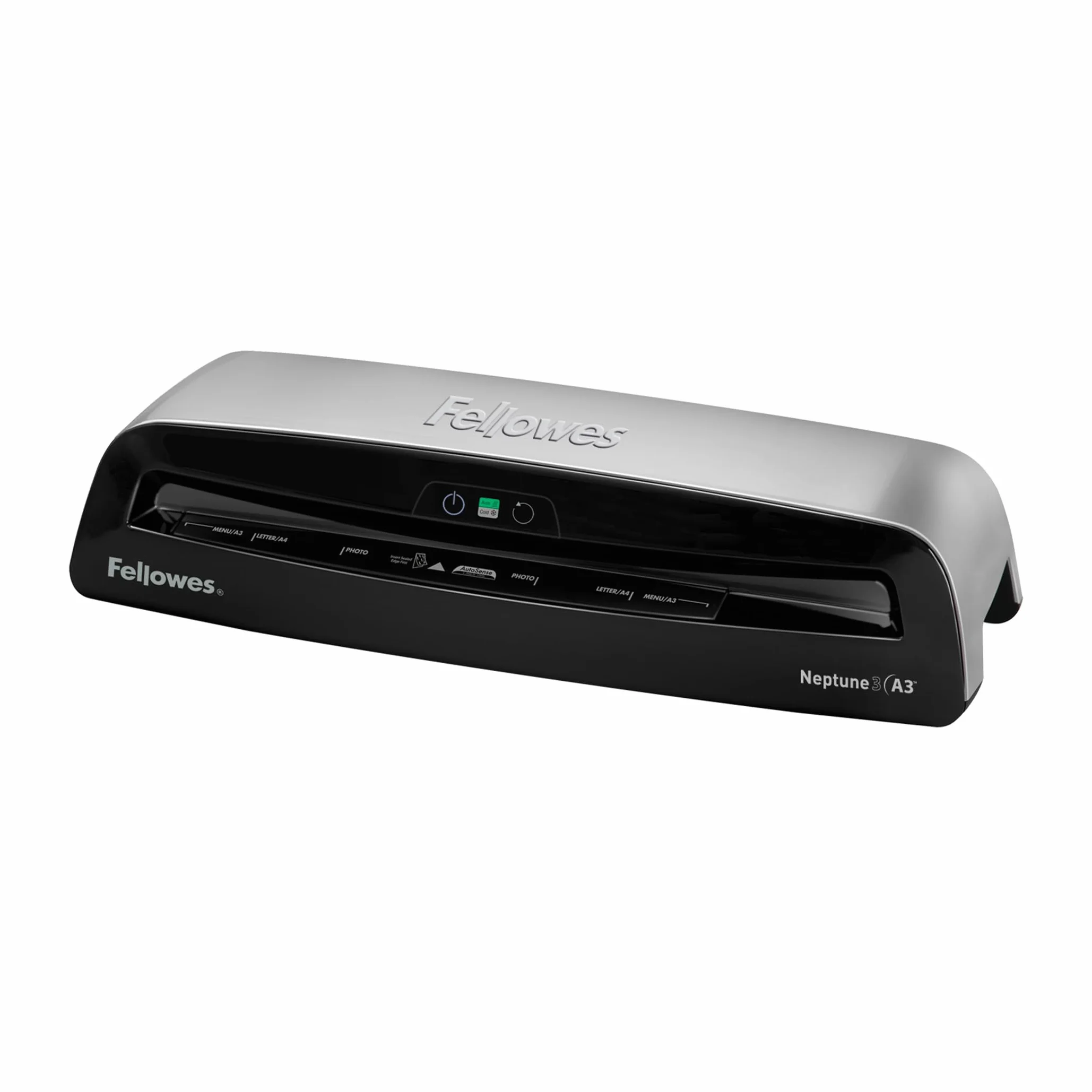 Fellowes Plastificatrice Neptune A3, formato A3, fino a 175 micron, per ufficio, Plastificatrice con Tecnologia AutoSense, Instaheat e Heatguard, Riscaldamento in 1 Minuto, incluso starter pack