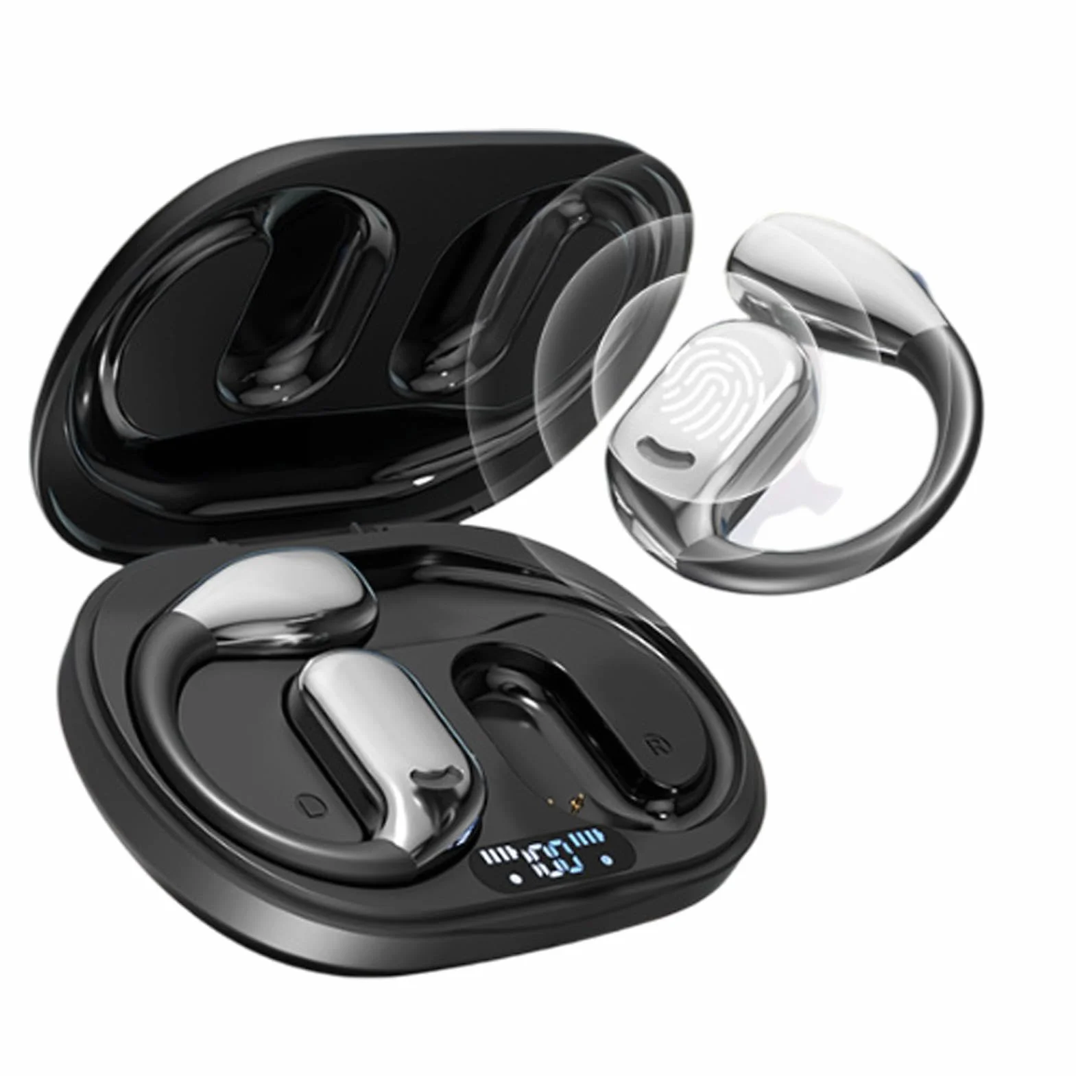 Language Translator Headphones, Real-Time 144 Language Translator, Wireless Translator Earphones, Sports Headphones With Battery Display, Language Translation Earphones, Wireless Earphones For Travel