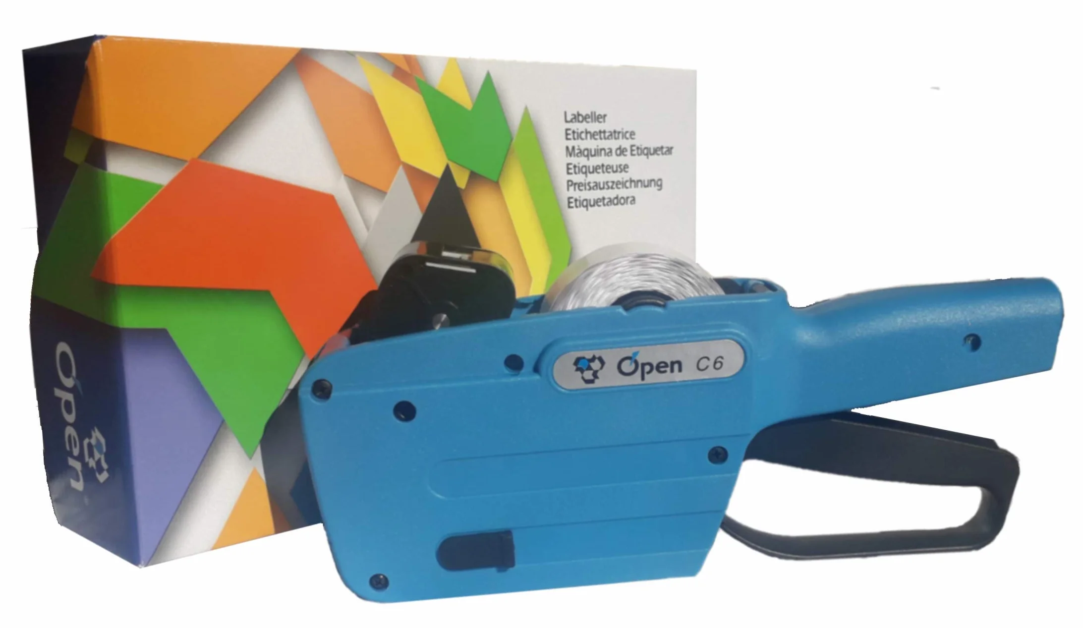 Prezzatrice Open C6 Colore Blu' - 6 Caratteri per 1 Linea di Stampa