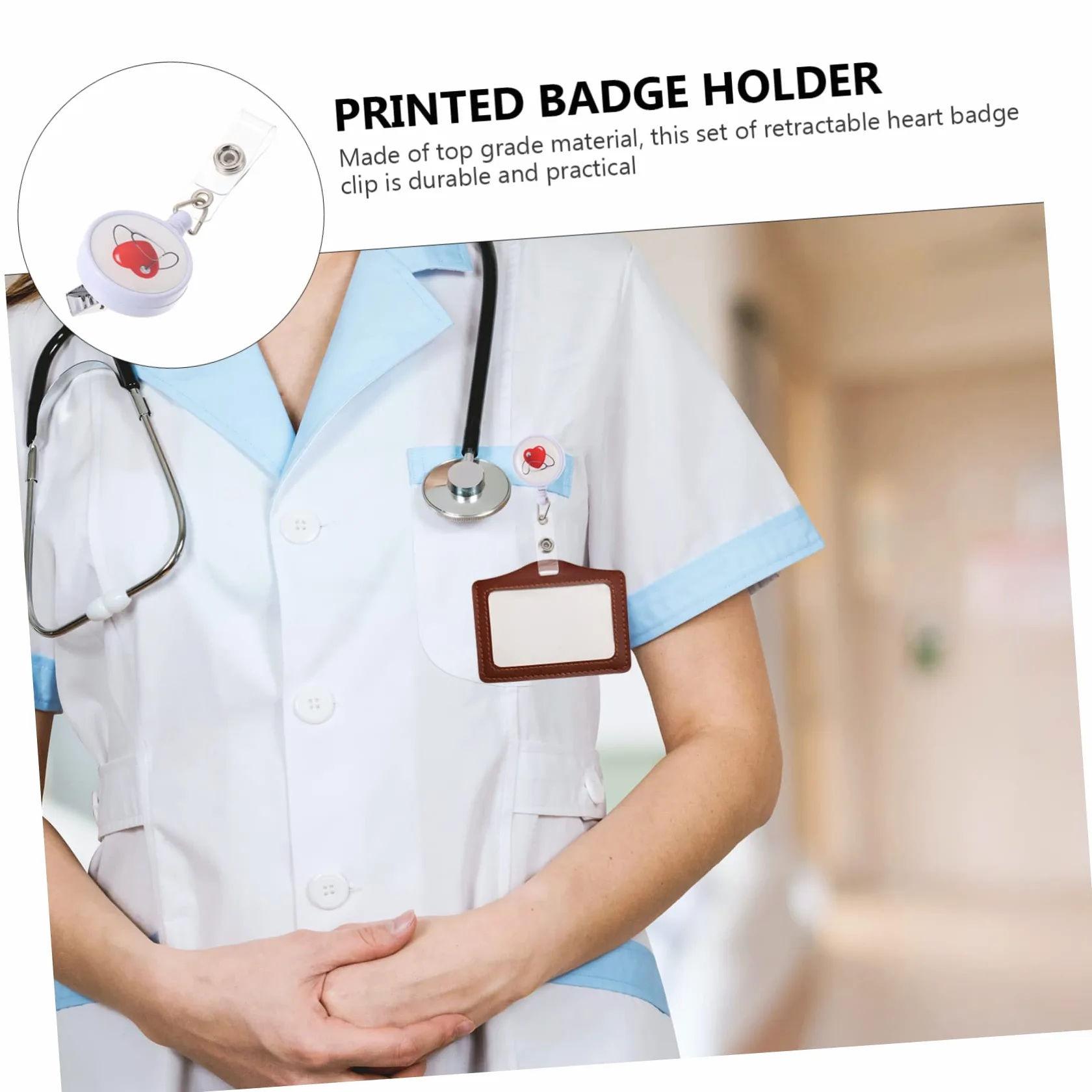 STOBOK 10pezzi Portabadge Retrattile Con Clip Elegante Per Id Facile Da Usare Per Lavoro Scuola Eventi e Fiere Design e Compatto