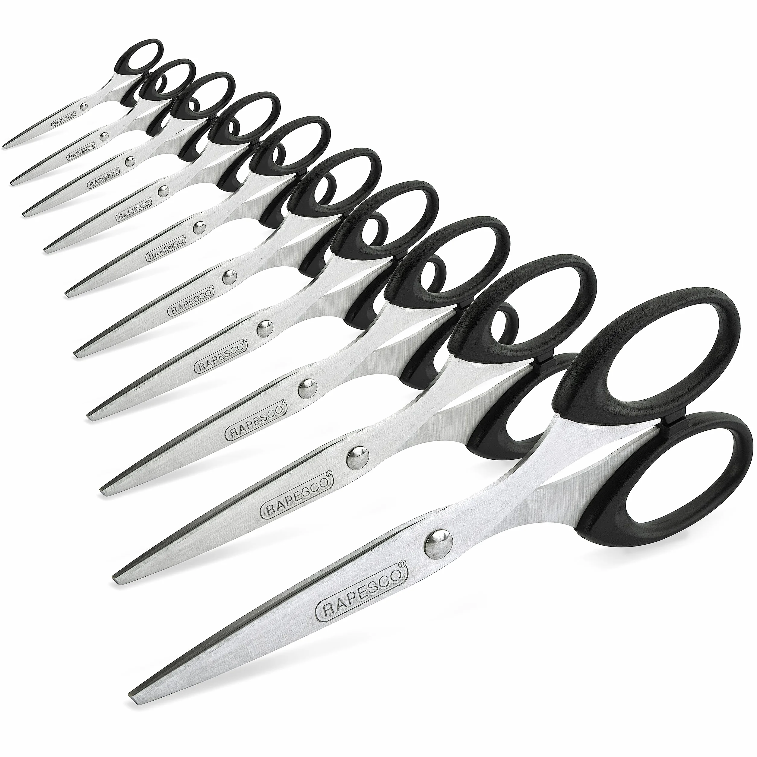 Rapesco 1579 Business Confezione Forbici Acciaio Inossidabile 16 cm Nero