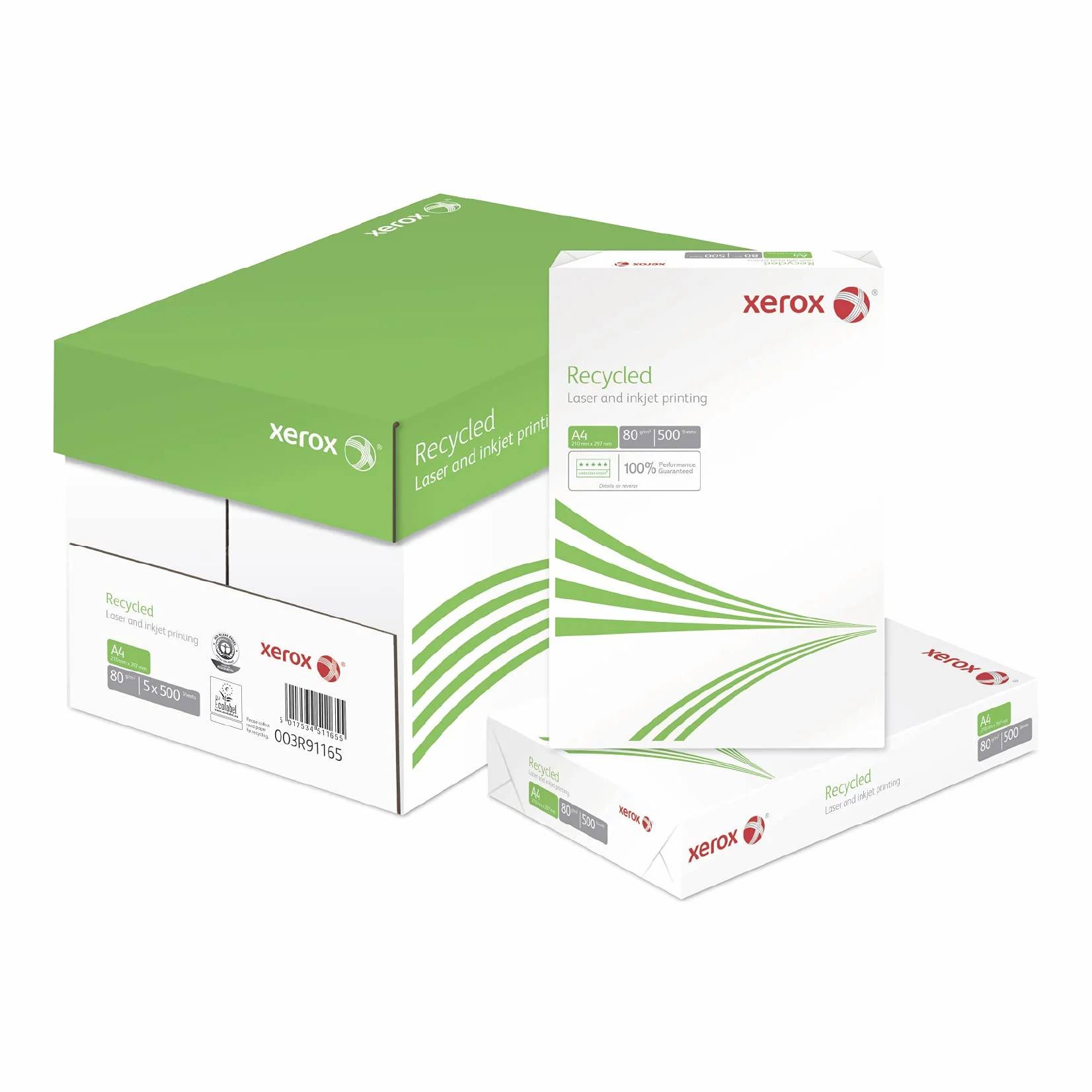 XEROX Recycled, Carta riciclata, ISO 70 5 x 500 fogli