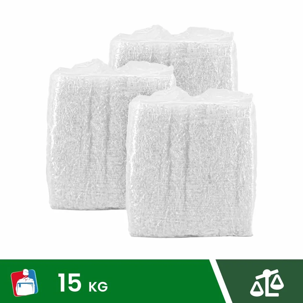 IMBALLAGGI 2000-15Kg Trucioli Trasparenti in Polipropilene Bio, Paglia per Cesti Natalizi, Regali di Natale e Confezione Regalo, Riempimento Imballaggio per Spedizioni Pacchi, Paglietta per Scatole