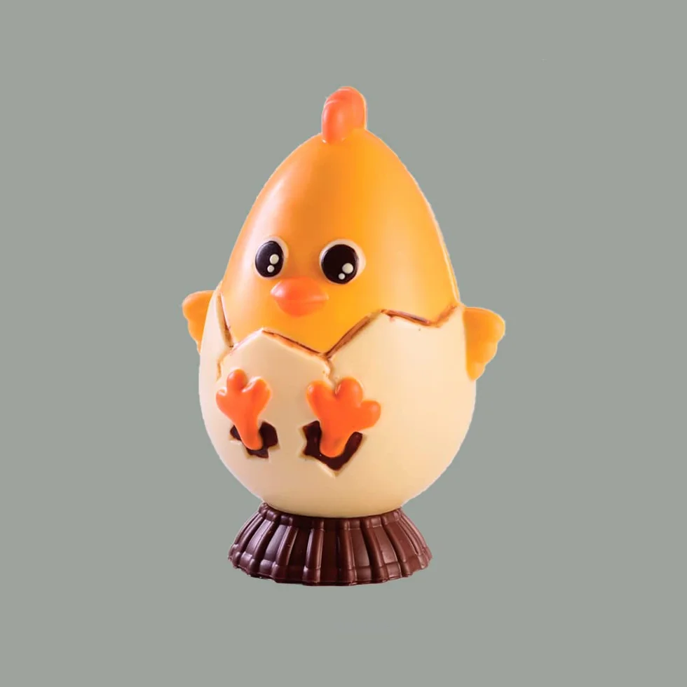 Lucgel Scatola Porta Uovo Cioccolato con Finestra Trasparente 15x15H27 cm - 5 pezzi