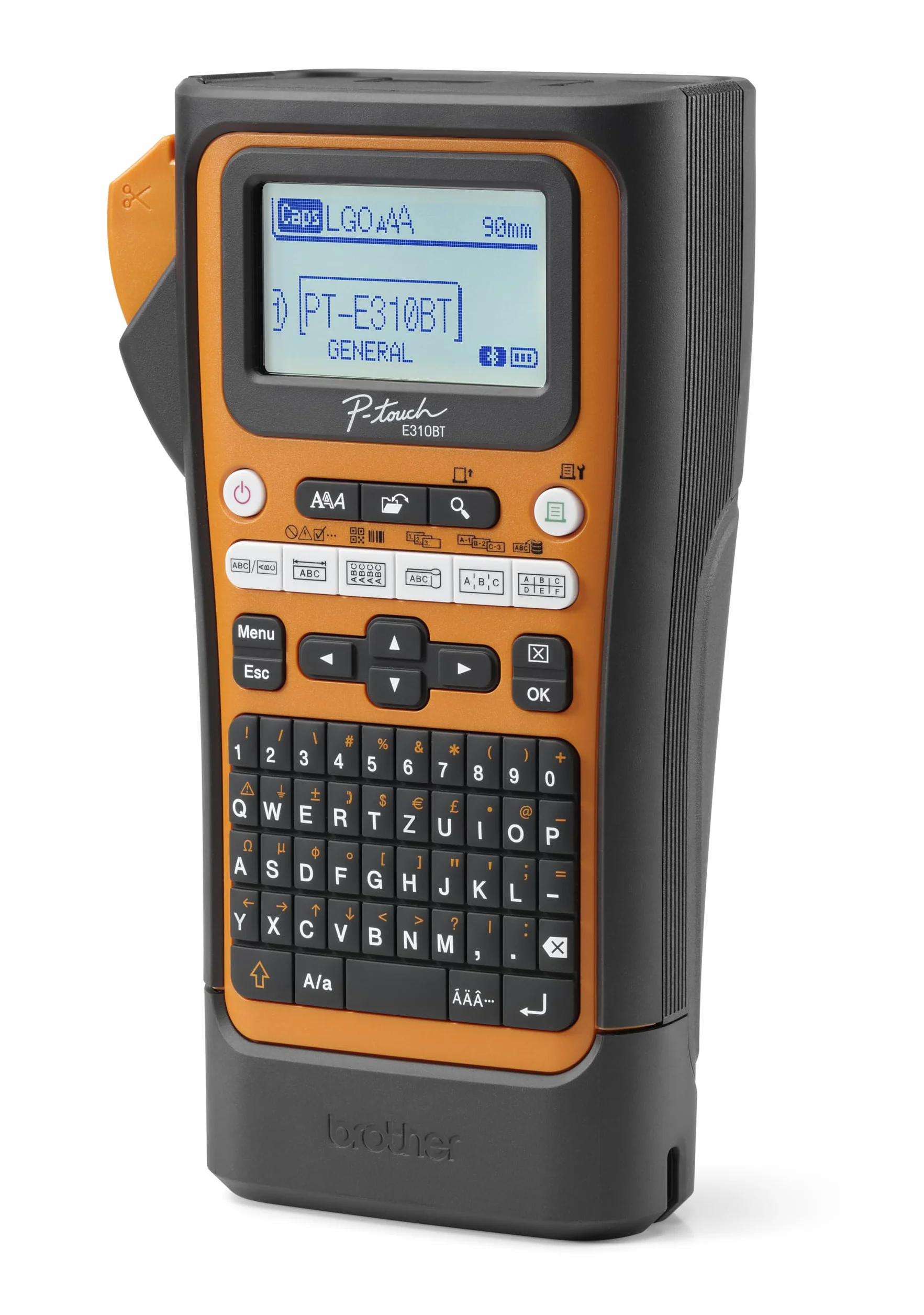 Brother P-Touch E310BTVP - Etichettatrice professionale per nastri TZE larghi 18 mm e tubi termoretraibili HSE larghi 11,2 mm, stampa a trasferimento termico