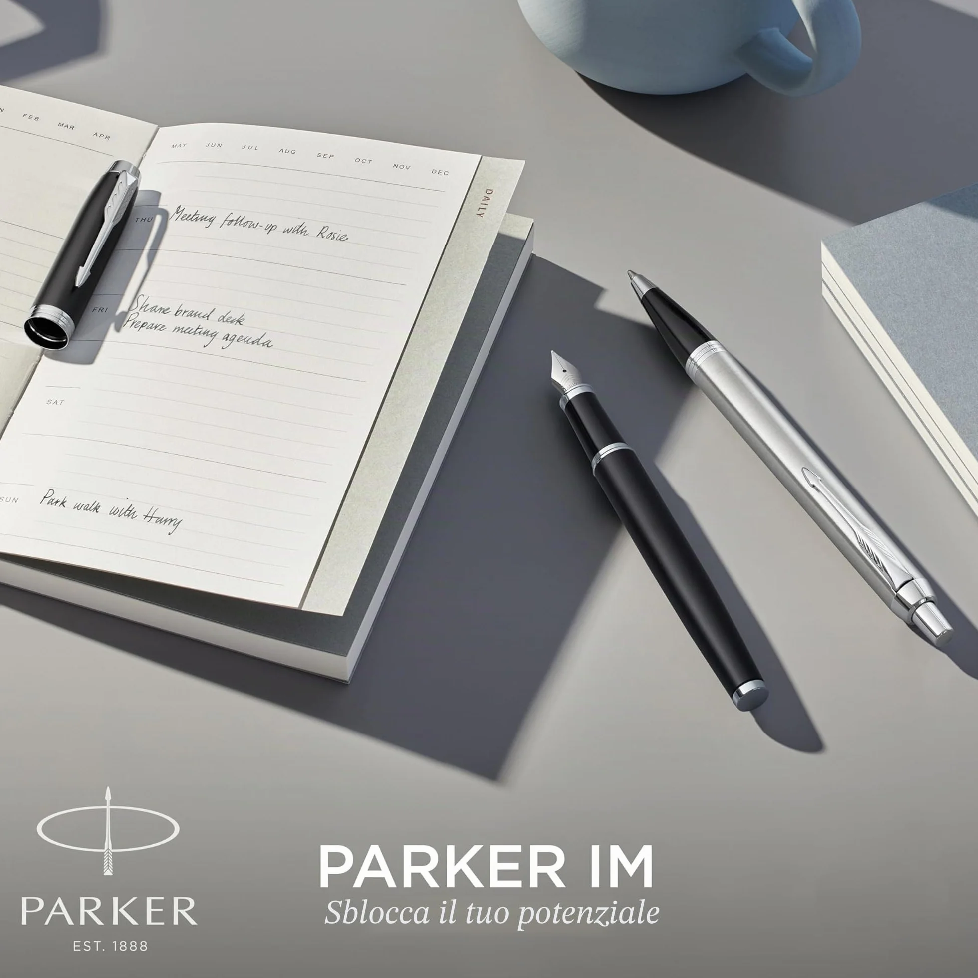 Parker IM Rollerball Pen Fine Point Black Ink Black Lacquer Chrome Trim