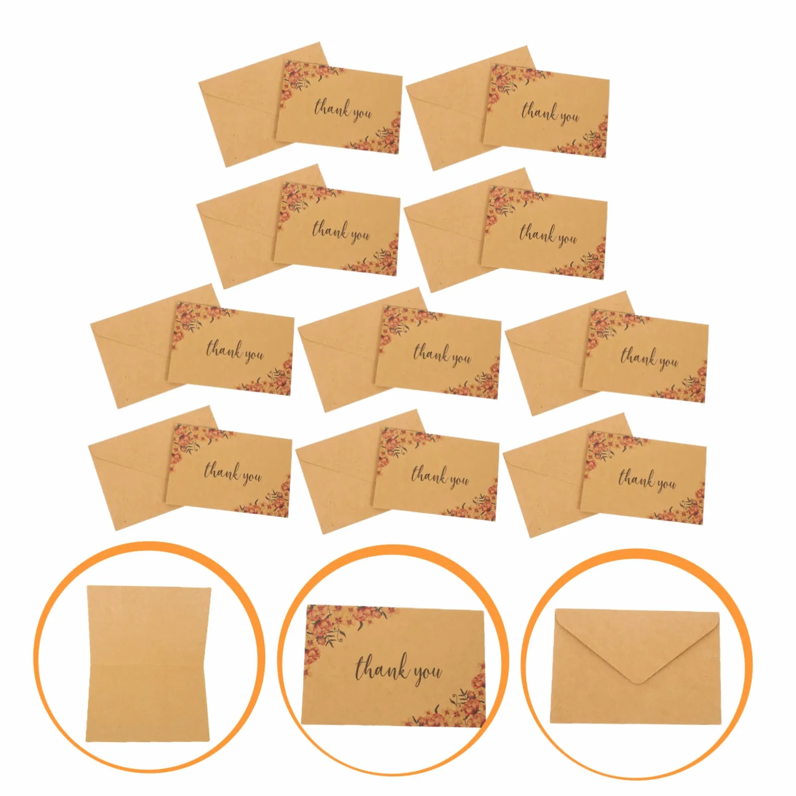 Lurrose 40 Pz Biglietto Di Ringraziamento Carta Di Promemoria Multiuso Biglietti Di Ringraziamento Alla Rinfusa Carte Di Ringraziamento Biglietti Di Ringraziamento Unici Carta Kraft