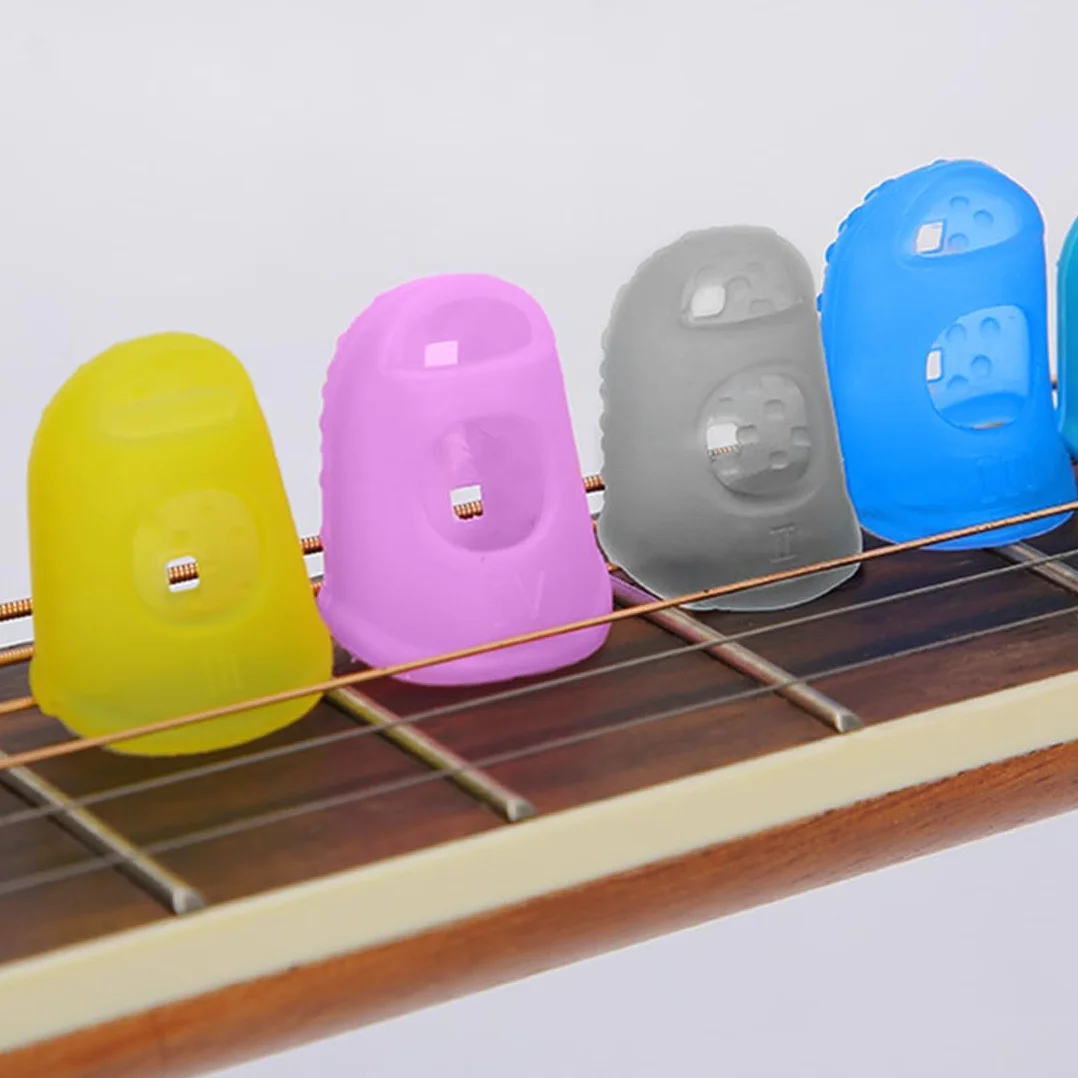 Protezioni per Dita in Silicone Antiscivolo Riutilizzabili 16 Pezzi 4 Misure