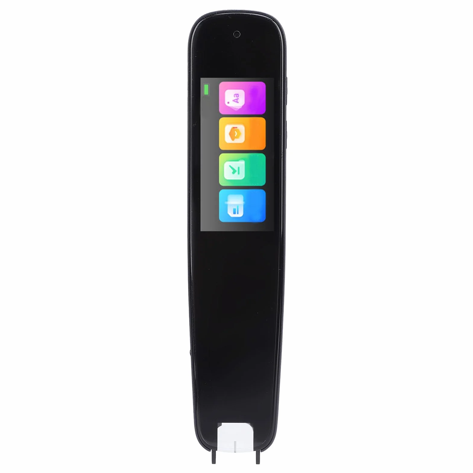 SIXRUN Penna Scanner Lettore Traduttore Linguistico Penna Traduzione Digitale con Schermo HD 1.97" Aspetto Metallico Copripolvere per Bambini Studenti Viaggiatori Biblioteca Aula Ufficio