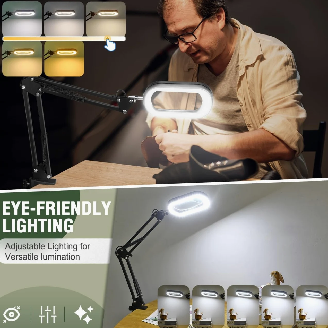 Lente d'ingrandimento con luce a mani libere