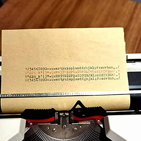 Macchina da scrivere manuale, macchina da scrivere meccanica vintage portatile per scrivere lettere e artigianato, design di ispirazione retrò