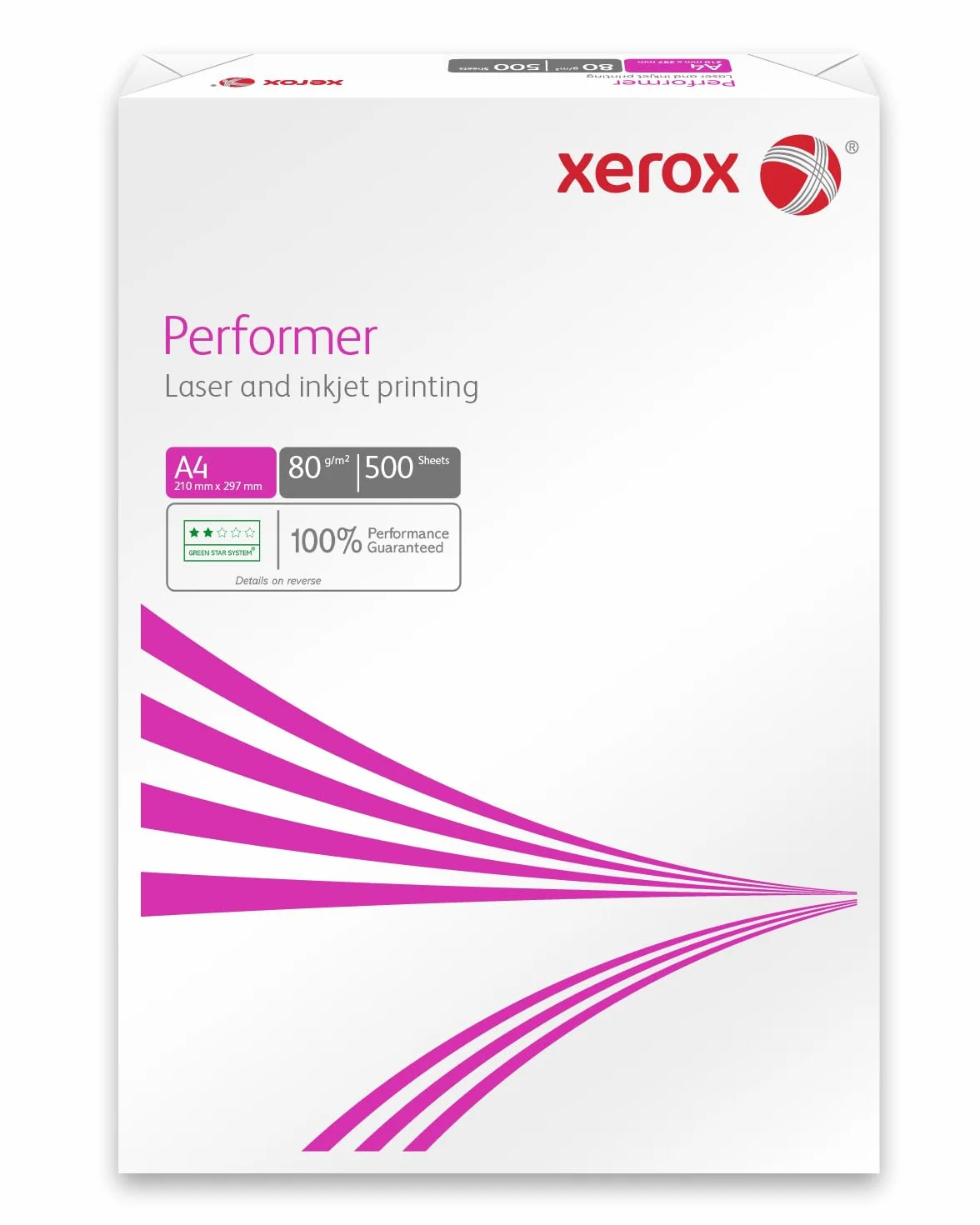 XEROX Performer, carta bianca A4 80 gr/m2, box da n. 5 risme per 500 fogli a risma.