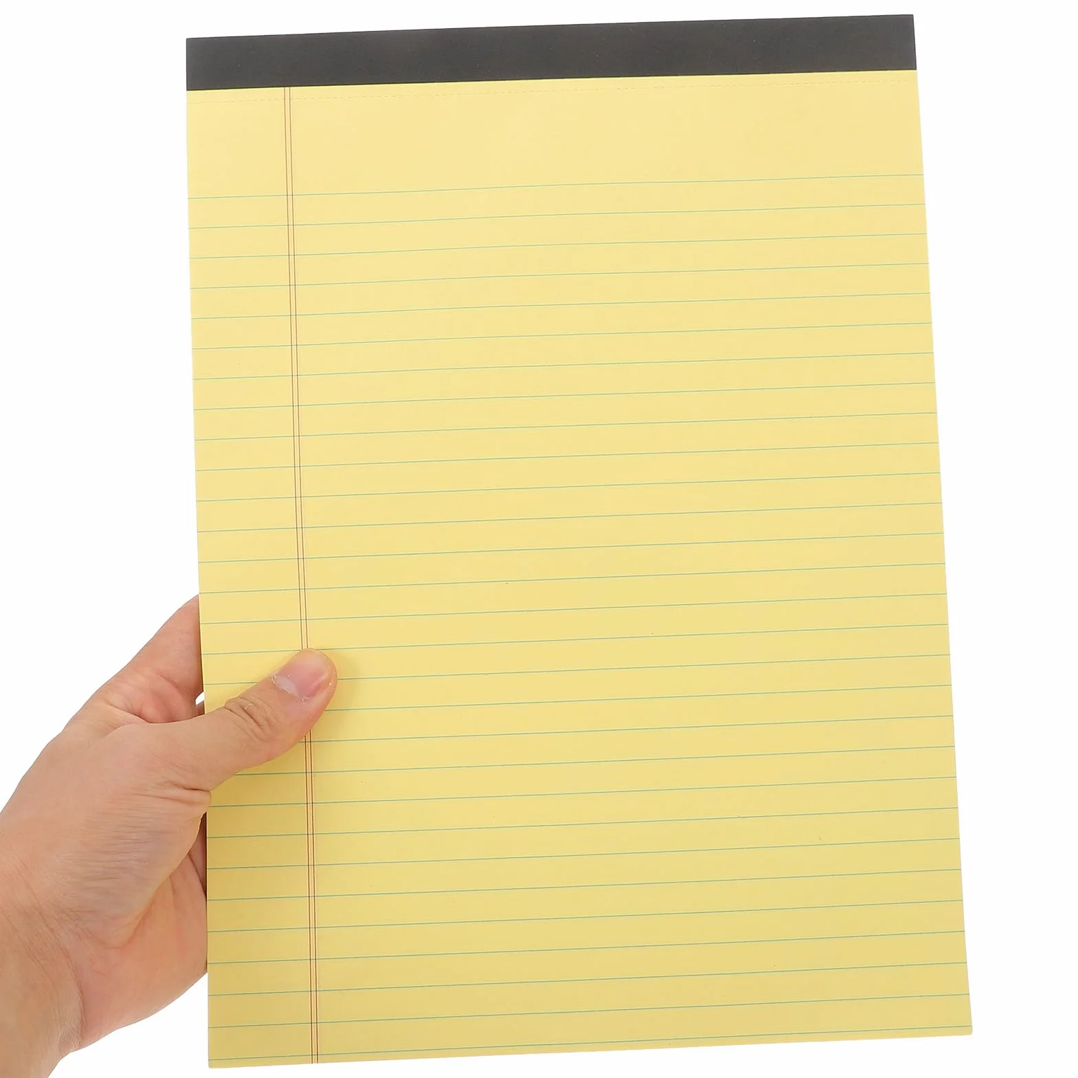 CALLARON Blocco Note Giallo 4 Pezzi A4 Righe per Annotazioni Facile da Trasportare e Conservare per Ufficio e Scuola