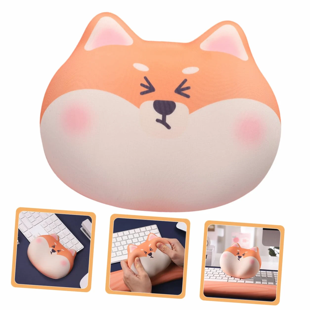 DOITOOL 5pezzi Cuscino Per Memory Foam Per Mouse Base Antiscivolo Per Comfort Ottimale Per Prolungato