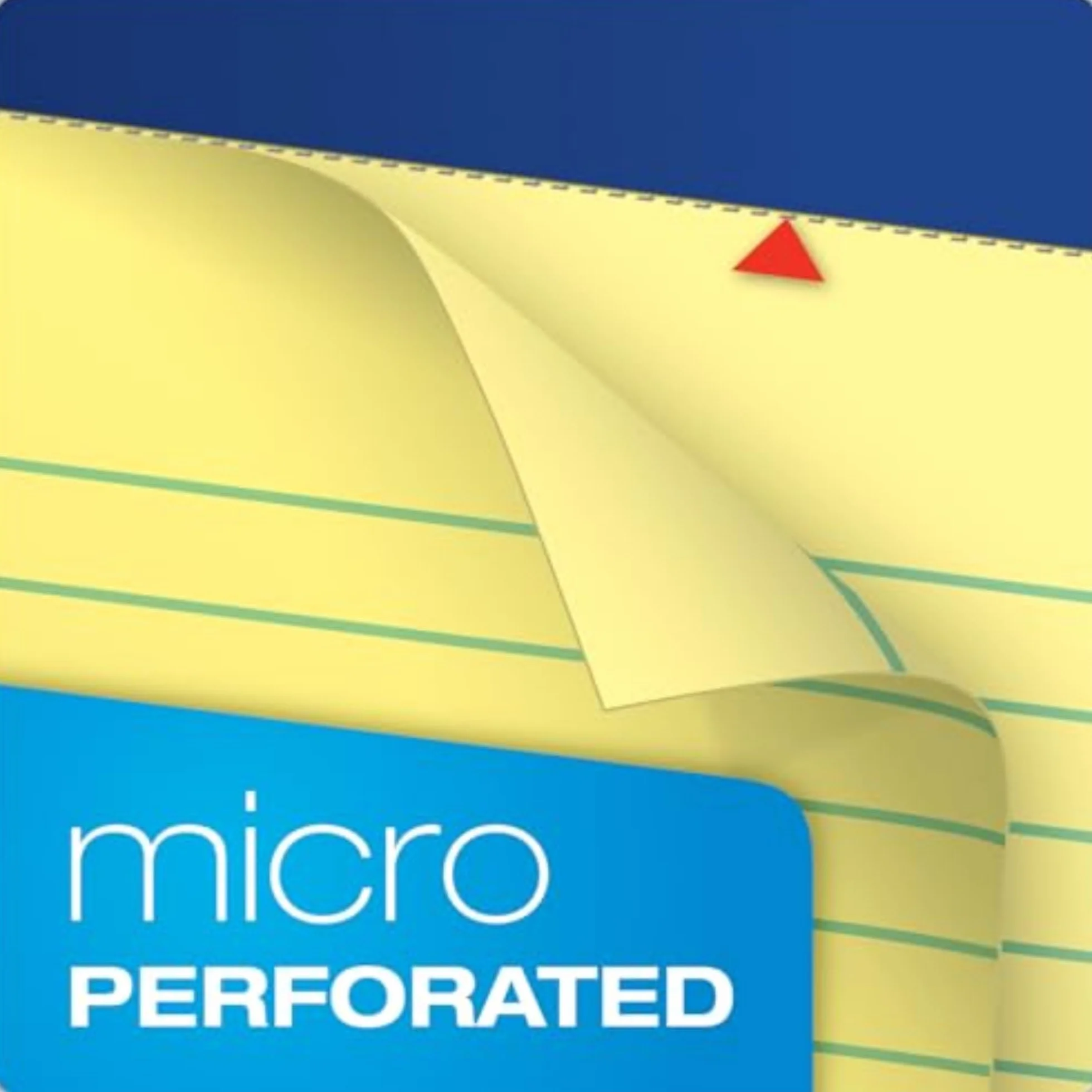 Ampad TOP20220 Blocco da scrittura perforato 8 1/2 x 11 3/4 canarino 50 fogli confezione da 12