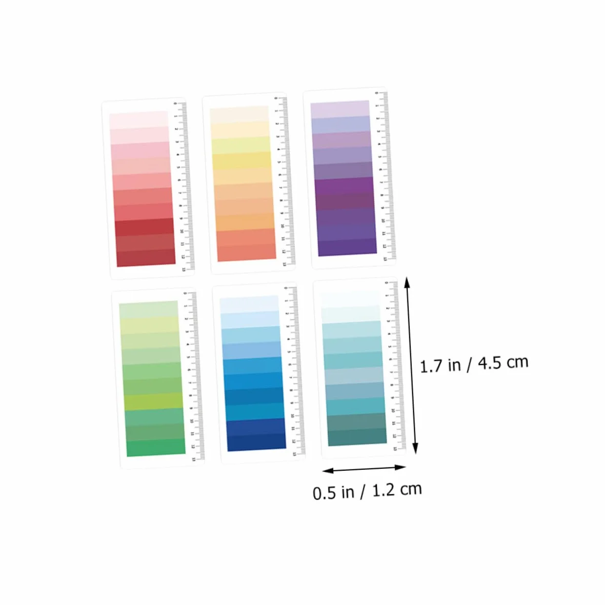 12 Set Linguette Adesive Colorate per Libri Indicatori Riposizionabili e Scrivibili per Studio e Ufficio Foglietti per Organizzazione