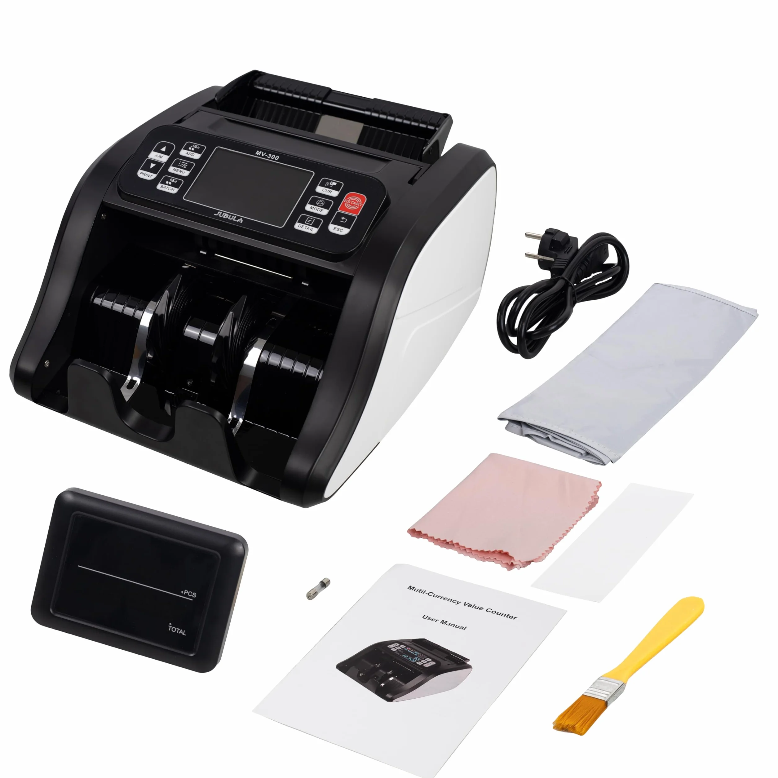 MV-300 Macchina conta banconote professionale a denominazione mista | EUR, USD, GBP | Verifica banconote | Macchina conta soldi | Contabanconote professionale miste | Contasoldi