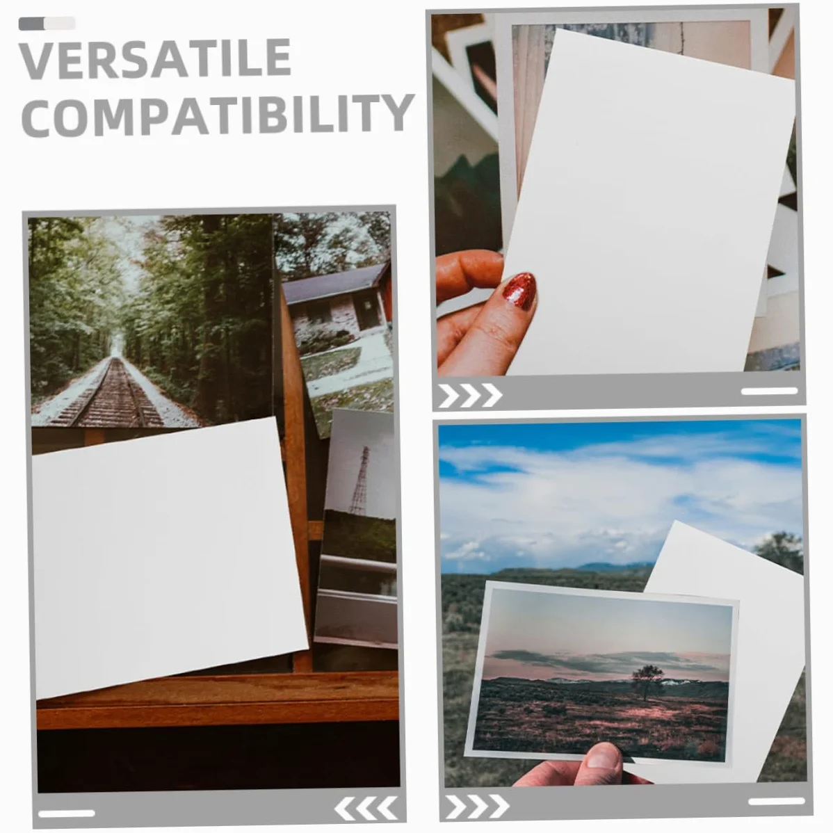 Homoyoyo 100pezzi Carta Fotografica Lucida per Stampante Carta da Stampa Altamente Lucida Fogli di Fotografica