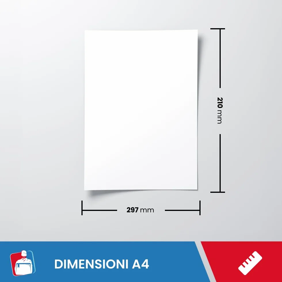 Color Copy Risma Carta A4 Liscia 250 g/m² 125 Fogli Bianca per Stampante Ink Jet Laser Fax