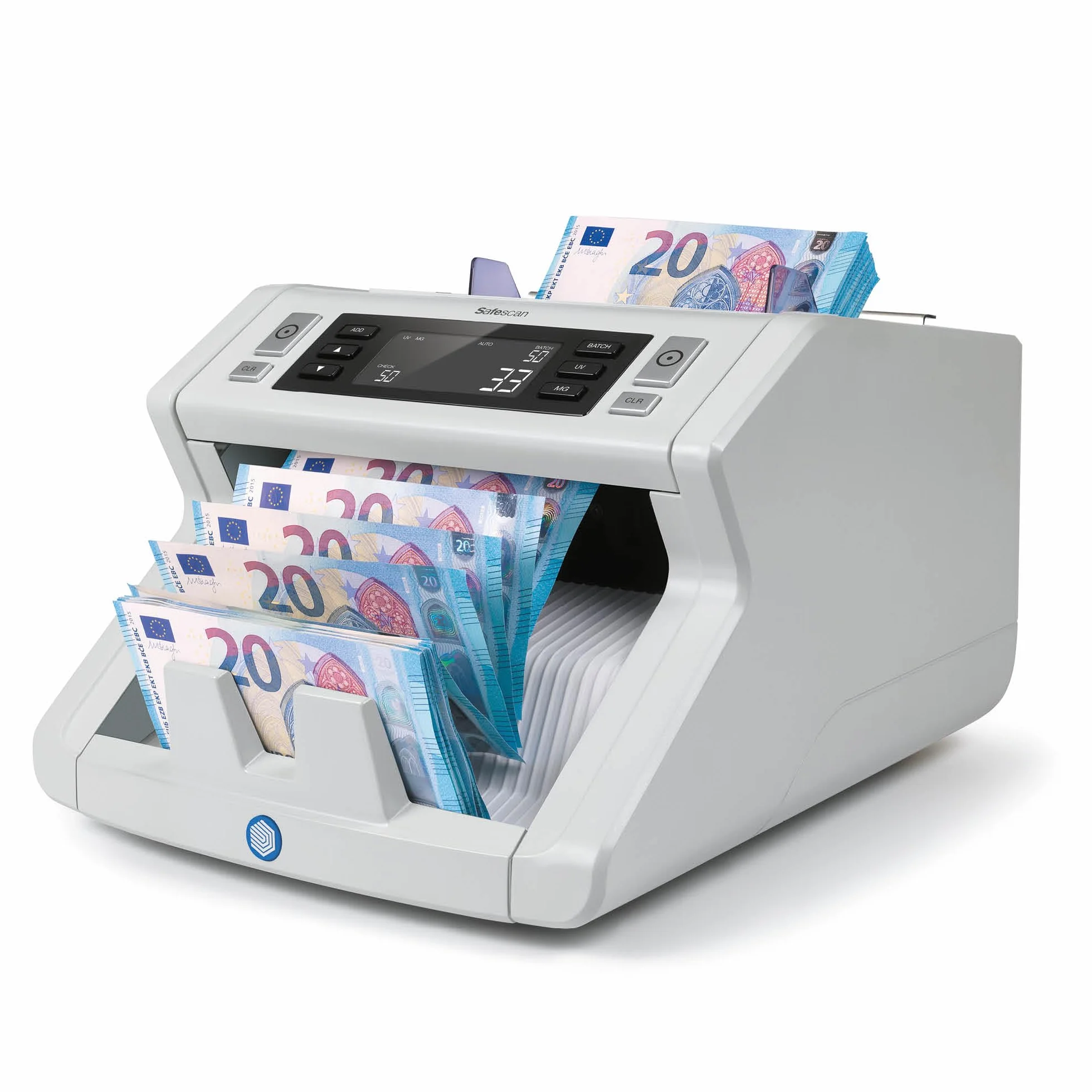 Safescan 2250 contabanconote che conta banconote ordinate - Contabanconote con verifica banconote a 3 punti - Contabanconote per banconote ordinate e per tutte le valute