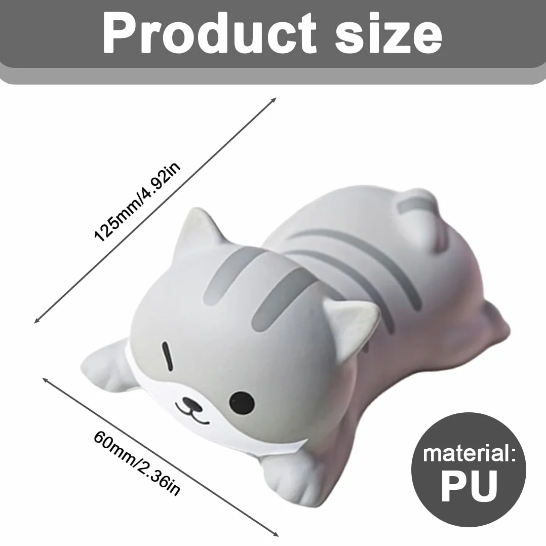 Podkładka pod nadgarstek Ergonomica Poduszka pod mysz Ochronna Szara