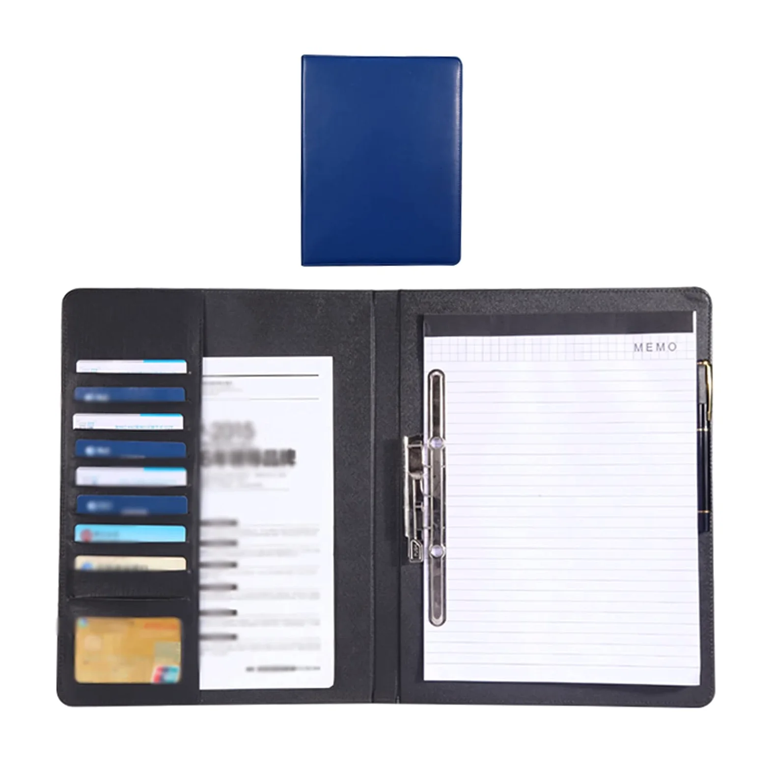 Cartella portadocumenti espandibile A4 Semplice cartella Ampio legame multicolor in pelle multicolor con inserimento di penna insert riunione di business folder-2 packs Cartelline Portadocumenti (Col