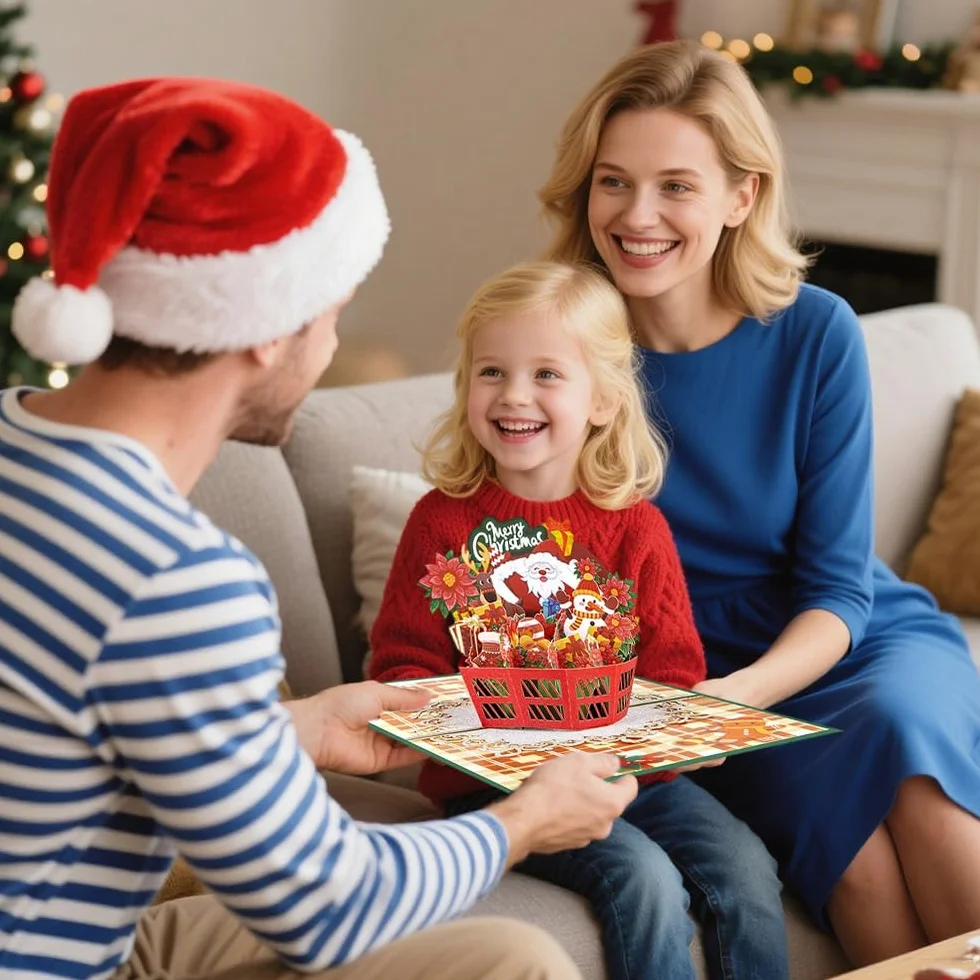 3D Christmas Cards Pop Up Biglietti Auguri Natale Con Buste