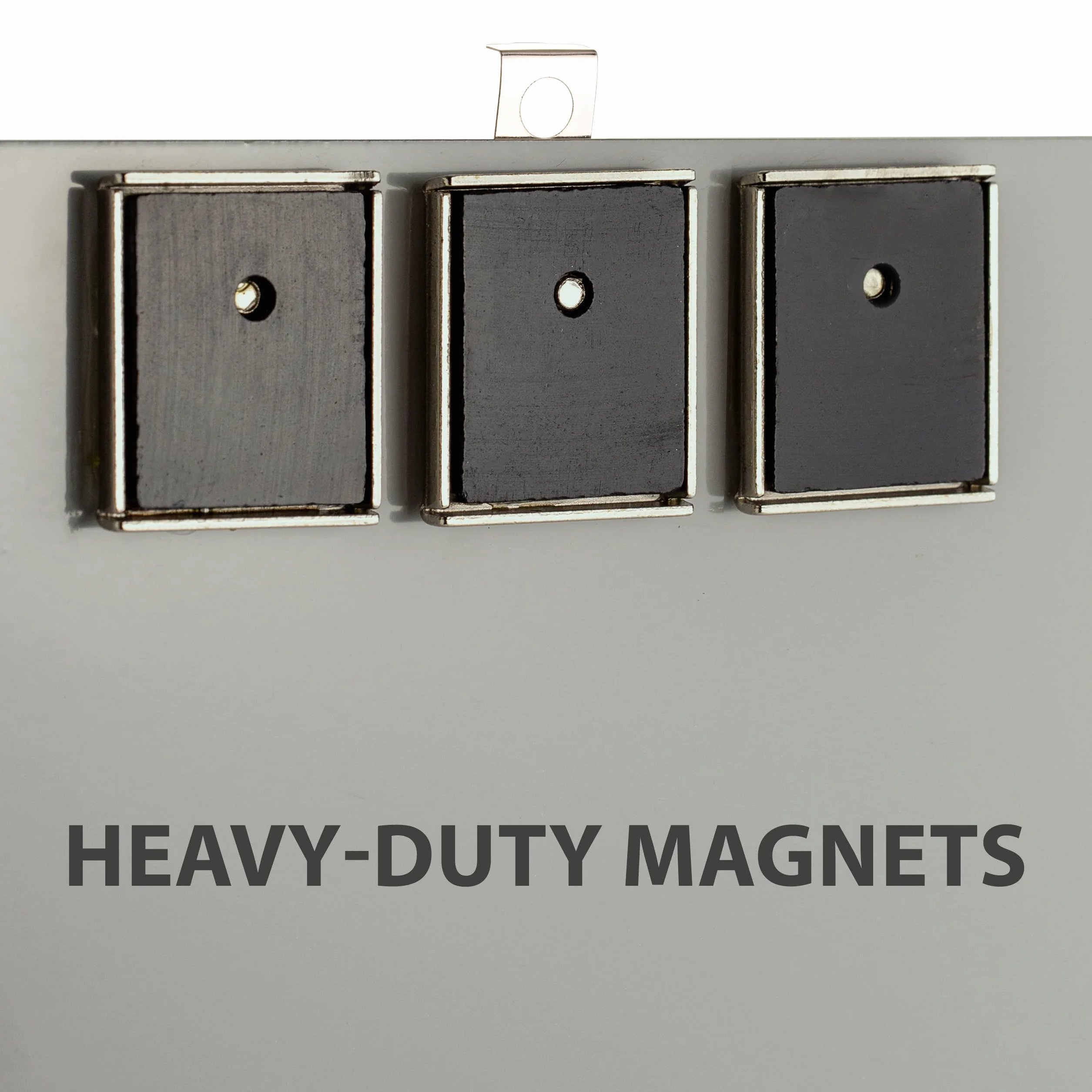 Officemate Portablocco magnetico in alluminio con clip a basso profilo, argento (83217)