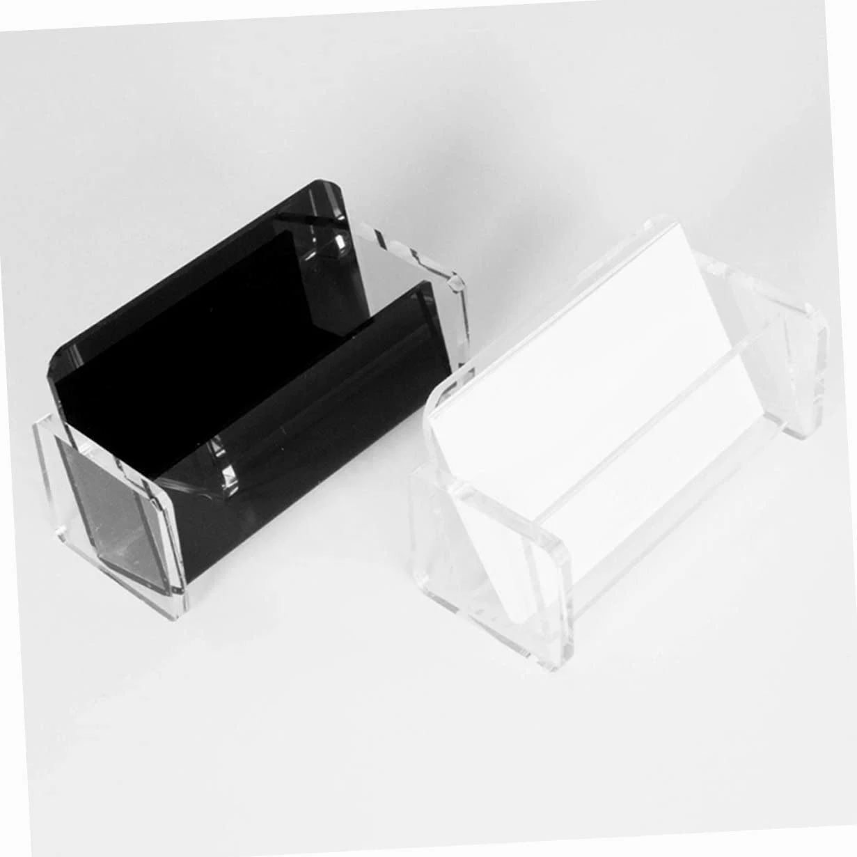 Operitacx 6pezzi Trasparenti Organizer Per Biglietti Visita Acrilico Per Scrivania Design e Adatto Per e