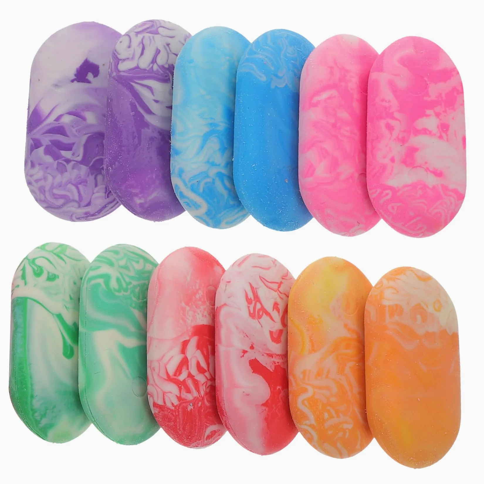 Angoily 3 Set Cancellare Portatili E Creativi Per Ufficio E Scuola Accessori Cancelleria Divertenti E Decorativi 12 Pezzi*3