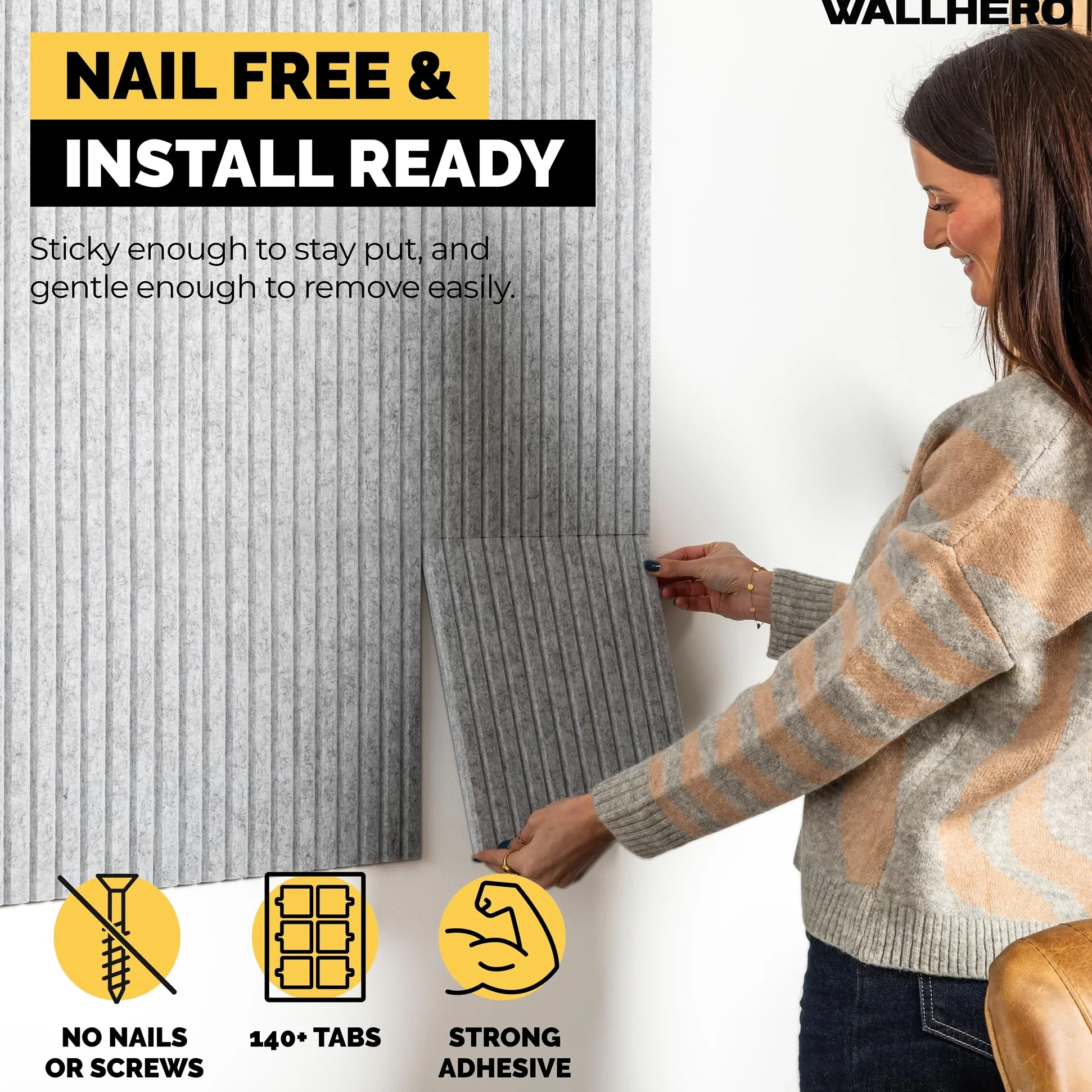 Piastrelle in sughero grandi alternative – Confezione da 15 piastrelle da parete in feltro da 30 x 30 cm + adesivo rimovibile, bacheca in sughero, grande bacheca, pannelli da parete, bacheca