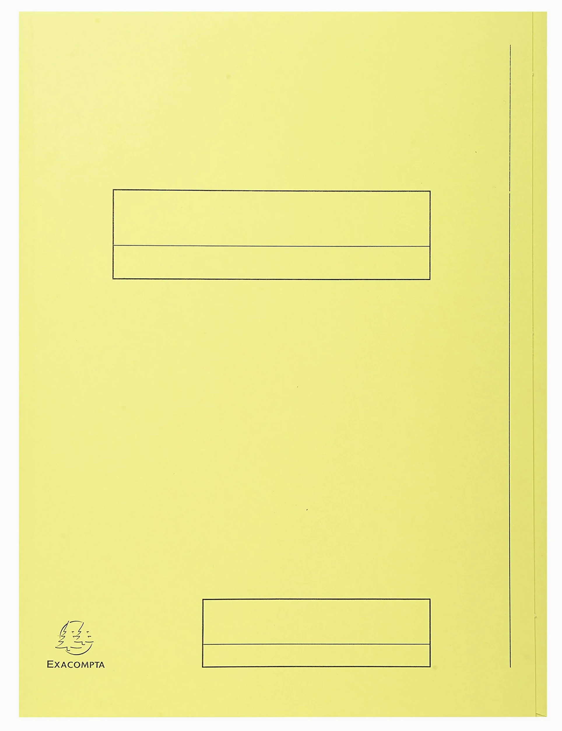 Exacompta 335005E Cartelle con Alette, 24x32 cm, Giallo