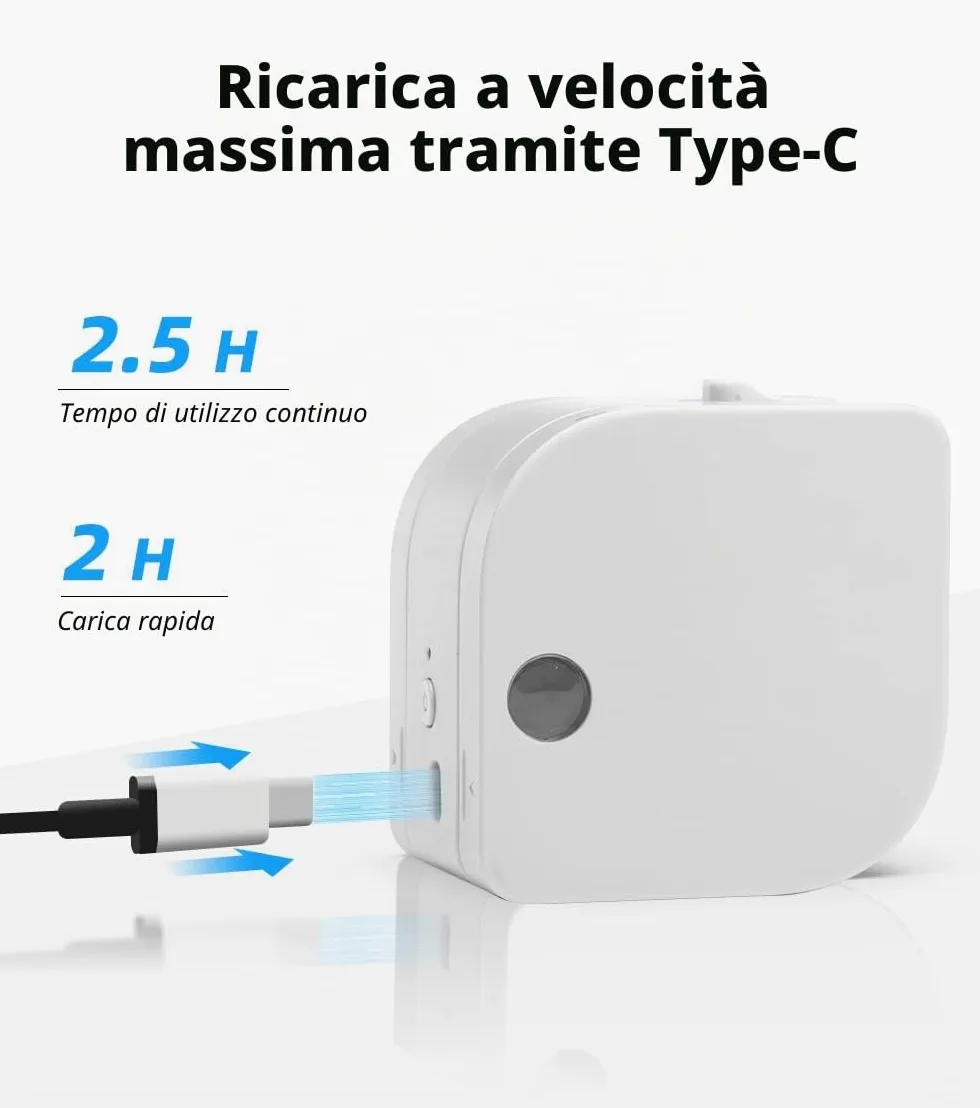 Phomemo Stampante per etichette P12-Pro Bluetooth con 3 nastri per etichette, stampante termica per etichette ricaricabile tramite USB, per casa e ufficio, stampante per etichette per Android e iOS
