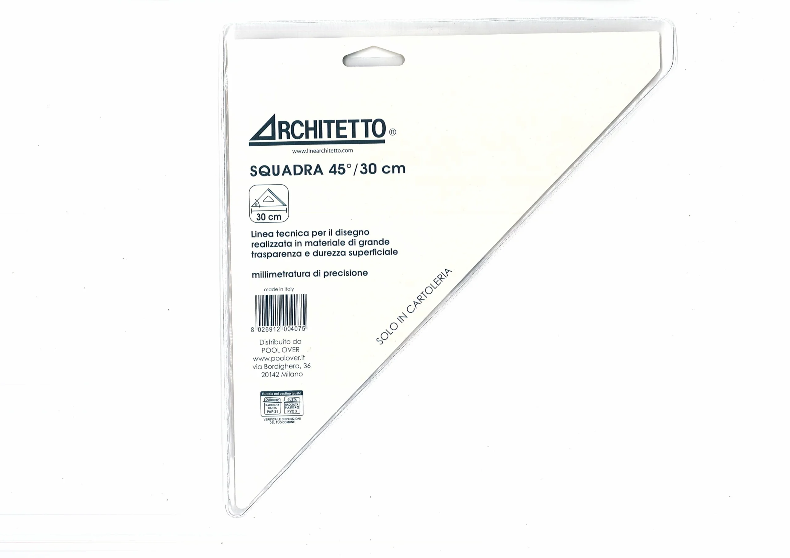 Generico Set di squadrette in Alluminio - 1 Squadra 45° 21 cm + 1 Squadra 30/60° 30 cm